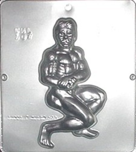 Muscle Man Chocolate Candy Mold 307 - Silicone Baking Mold for DIY Chocolate, Candy, Soap & Resin Crafts - Perfect for Birthday Parties, Halloween Treats & Gift Making