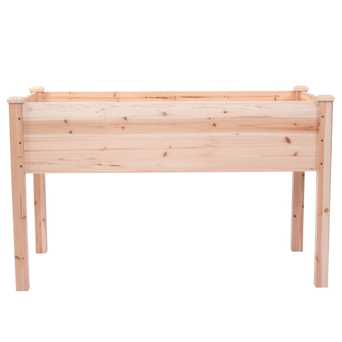 Elevated Wooden Raised Garden Bed Kit - Outdoor Vegetable & Herb Planter Box for Gardening, Patio, Backyard, and Balcony Use