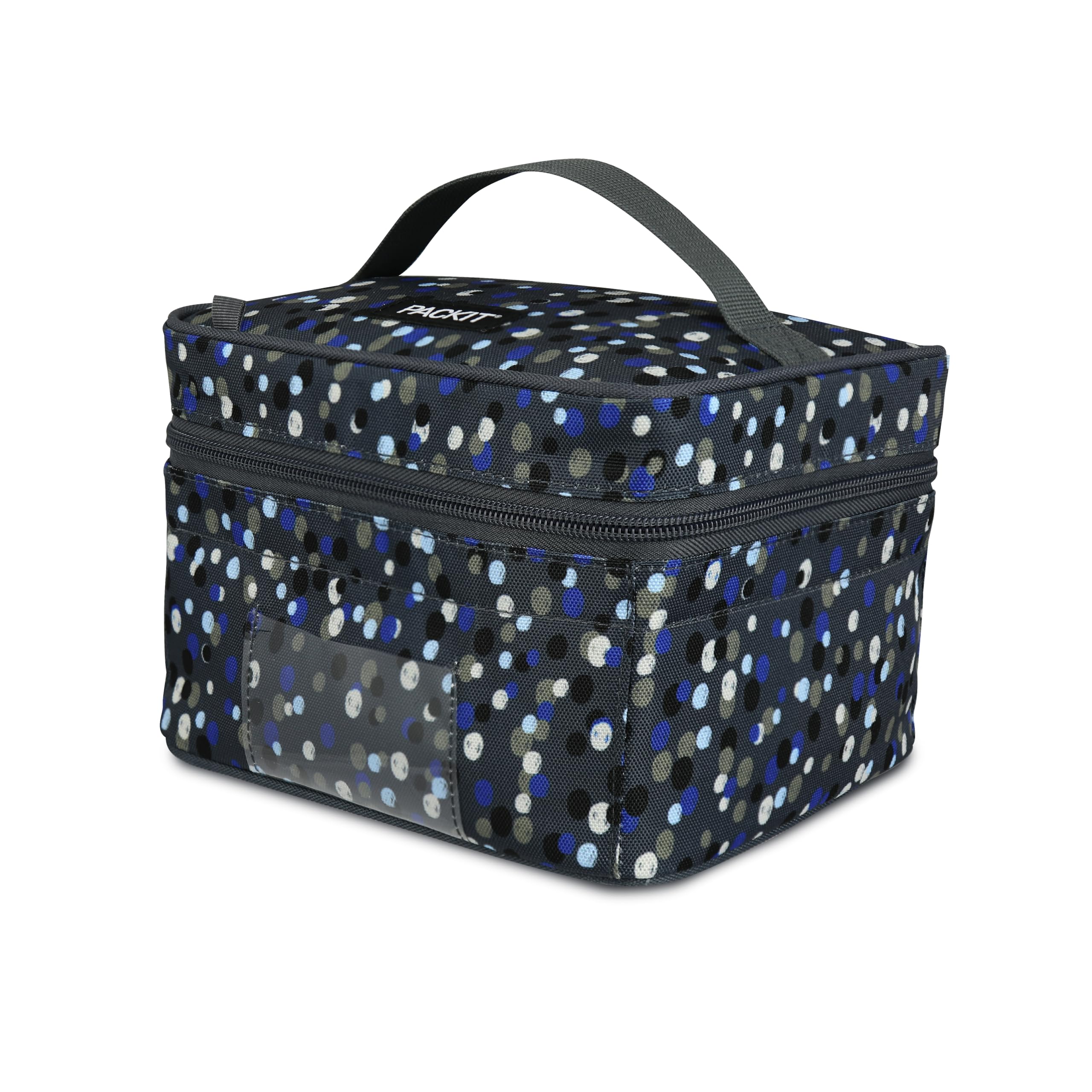 PackIt Freezable Breastmilk & Formula Cooler Bag with Insulated Storage - Scribble Dots Design for Nursing Moms, Travel & On-the-Go Use