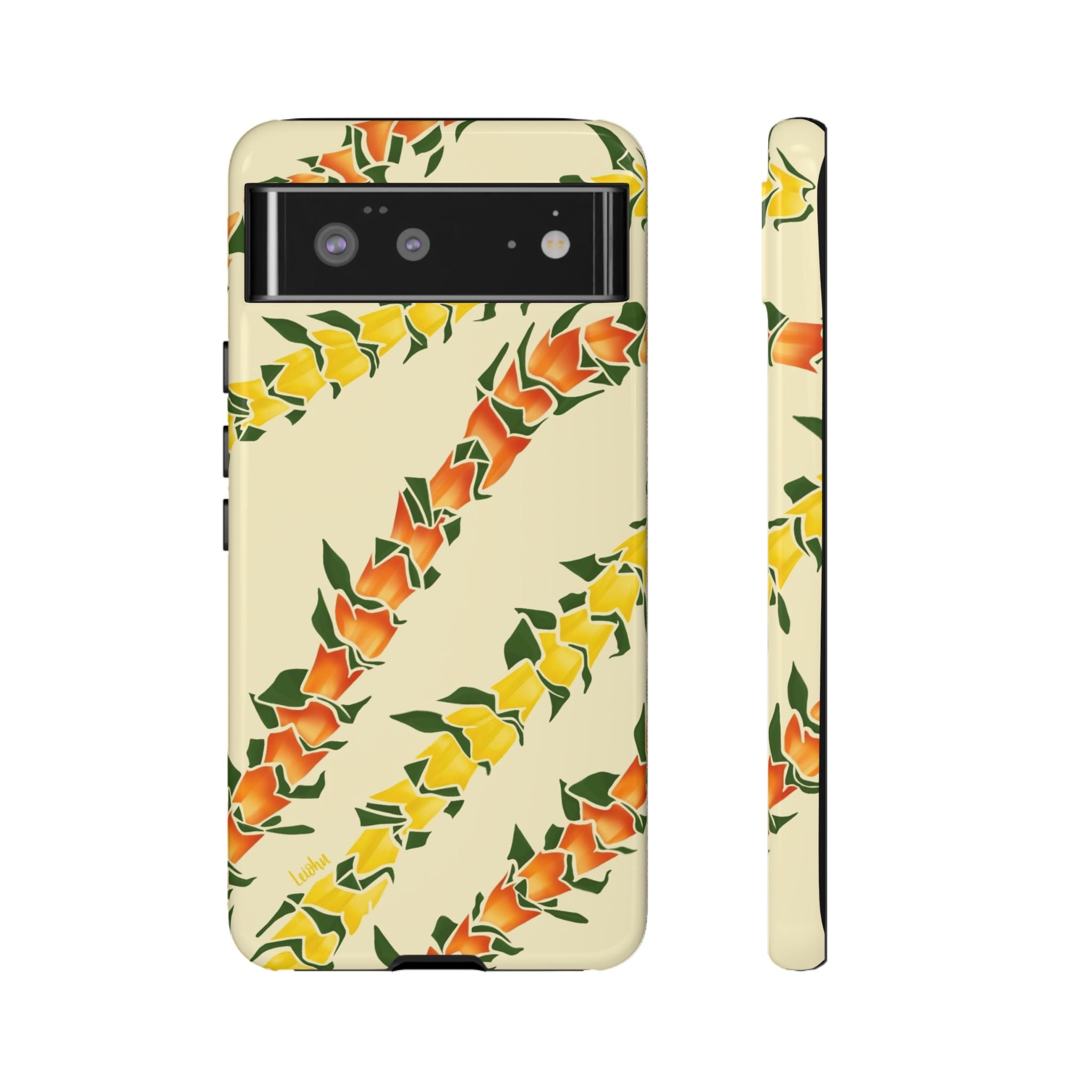 Hala Lei Flower Garland - Premium Hawaiian Floral Lei for Google Pixel Phone Decoration, Hawaiian Party, Luau, Graduation & Special Events