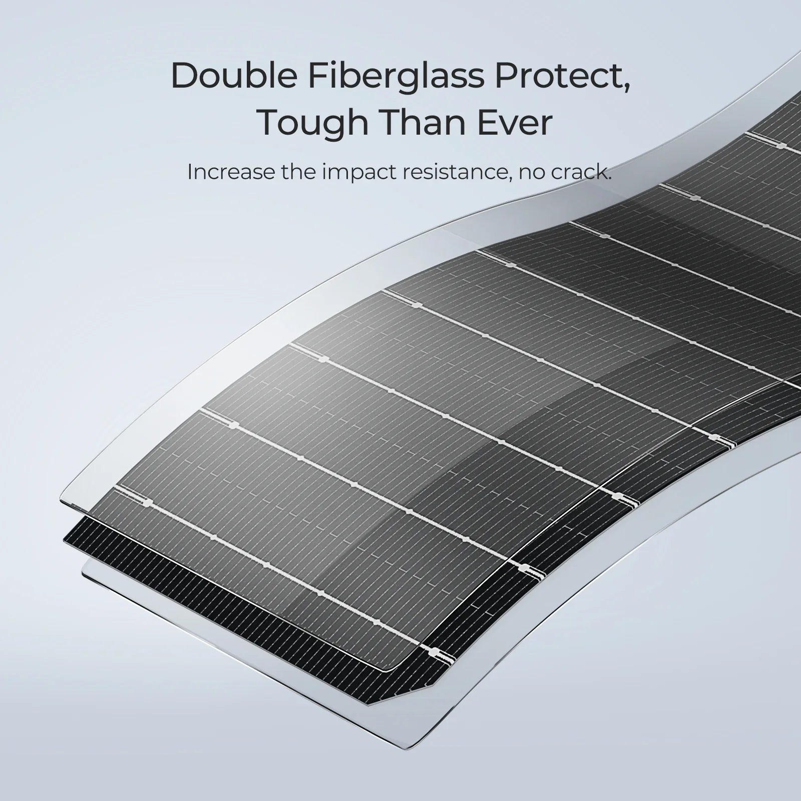 BougeRV Arch 100W/200W Flexible Fiberglass Solar Panel - Lightweight, Durable & Waterproof for RV, Boat, Marine, Off-Grid Power & Camping Use