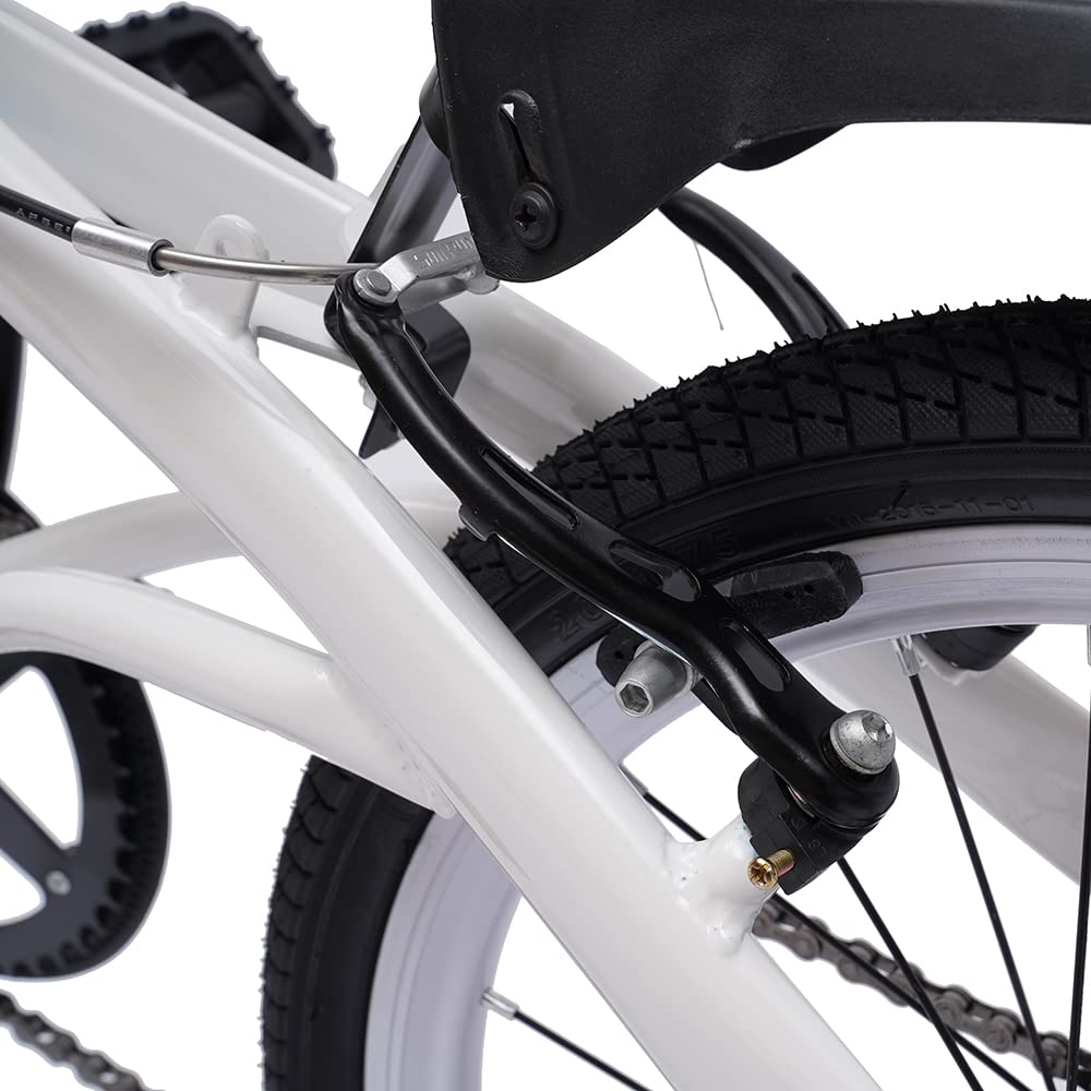 20 Inch Folding Bike for Adults - 6 Speed Lightweight Commuter Bicycle with Shimano Shifter - Perfect for Urban Commuting, Camping & Travel - Foldable Compact Design Saves Space