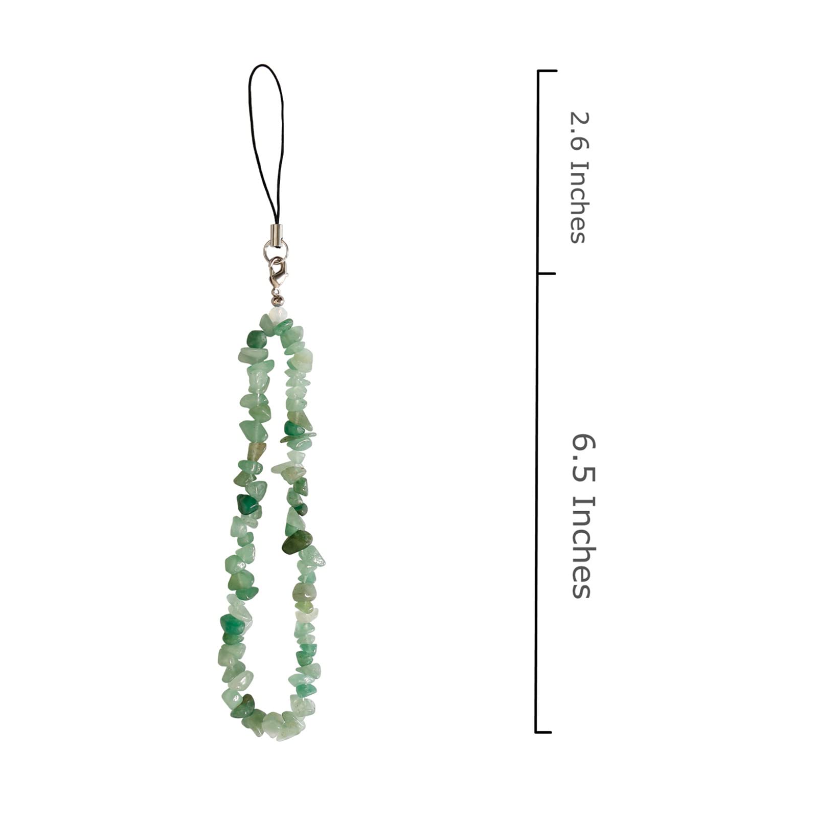 Gemstone Phone Lanyard & Wrist Strap for Women - Natural Charm for Phone & AirPods - Perfect Gift for Girls