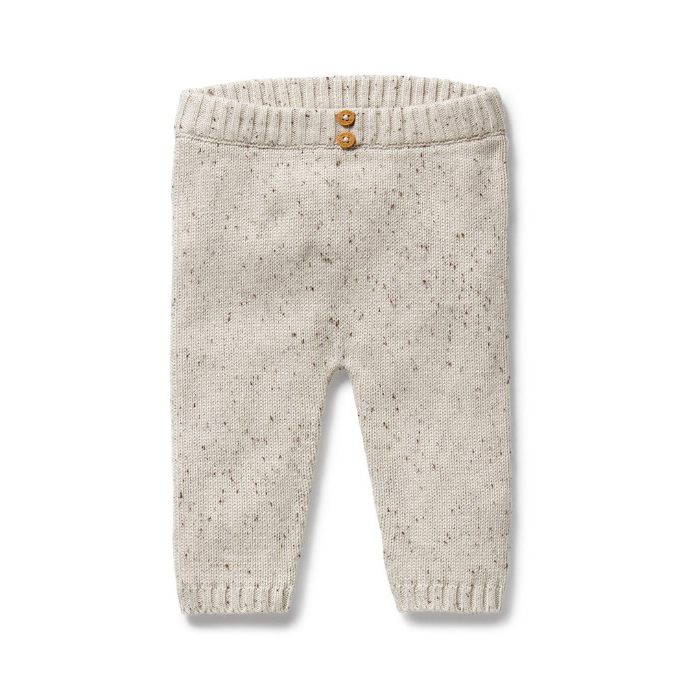 Organic Knitted Leggings - Soft & Comfortable Cookie and Cream Pattern for Women | Perfect for Yoga, Workouts & Casual Wear