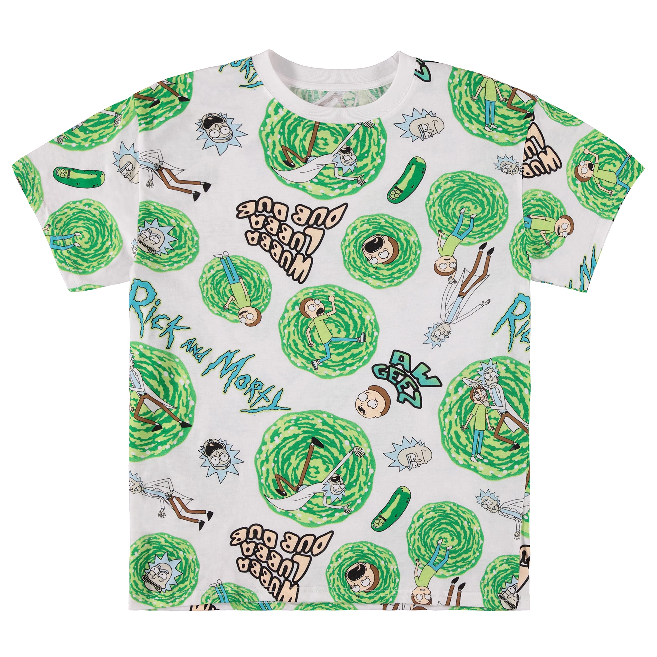 Rick & Morty Classic Print T-Shirt for Men - Casual & Graphic Tee for Fans