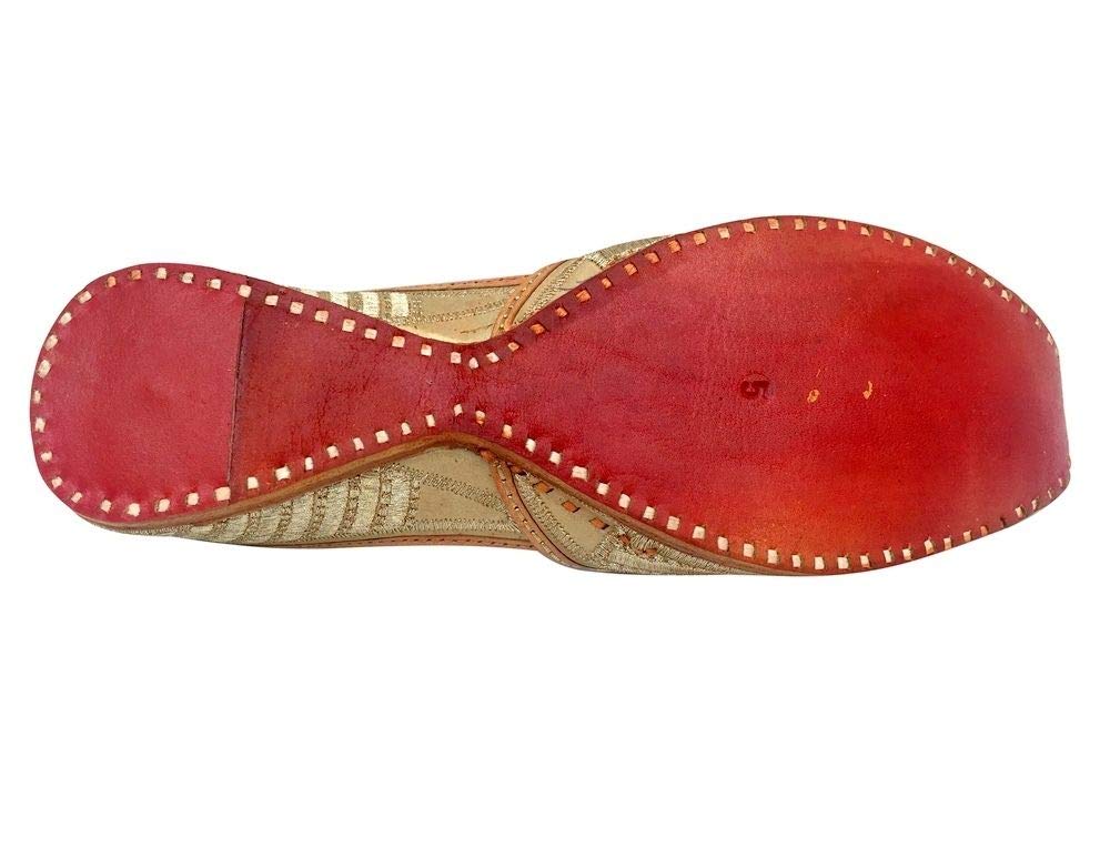 Authentic Indian Punjabi Jutti Bridal Shoes - Handmade Khussa Mojari for Weddings & Festivals | Traditional Saree Juti for Women | Perfect for Cultural Events, Parties & Ethnic Outfits