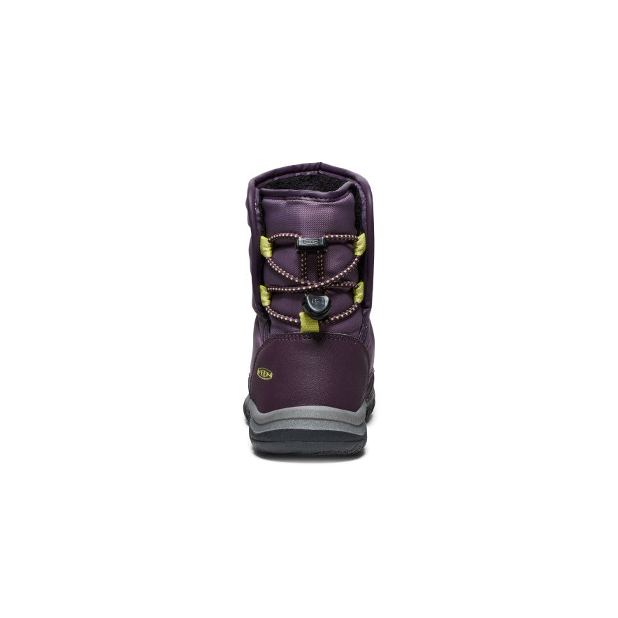 **Little Kids' Puffrider Waterproof Winter Boots - Black Plum/Daiquiri Green | Warm & Cozy Snow Boots for Toddlers | Perfect for Snow Play, Sledding & Outdoor Winter Adventures**