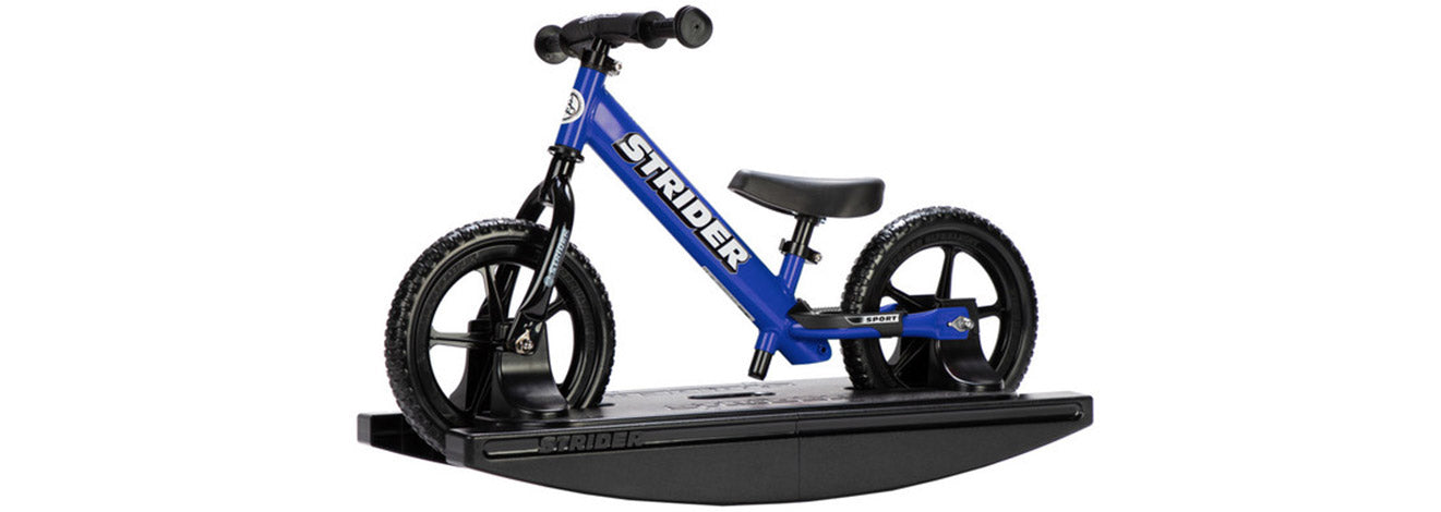 Strider 12 Sport 2-in-1 Balance Bike & Rocking Base - Kids Toddler Bike for Learning to Ride - Perfect for Indoor & Outdoor Play, Birthday Gifts