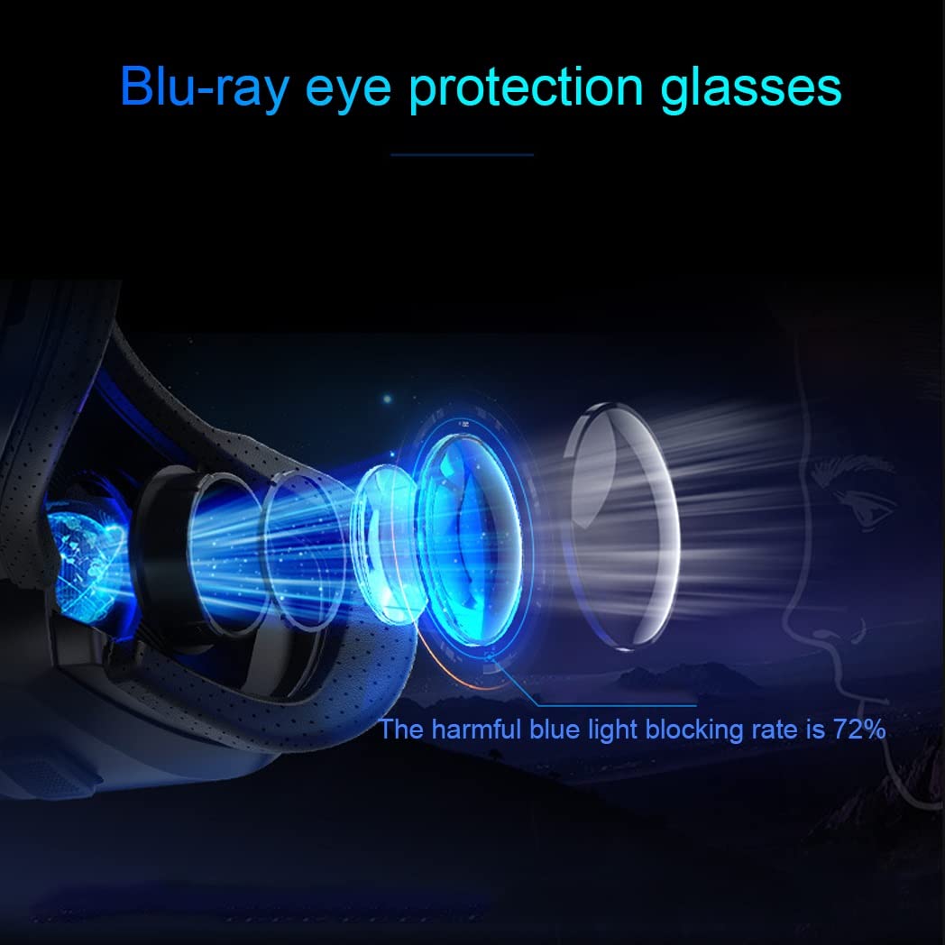 Lunette 3D VR Headset, Virtual Reality Goggles with Bluetooth Controller for iPhone 13 Pro Max/13 Pro/13/12/11, Samsung Galaxy S21, Huawei, Xiaomi - Immersive Gaming & Movie Watching Experience (Color: E, Size: iOS)
