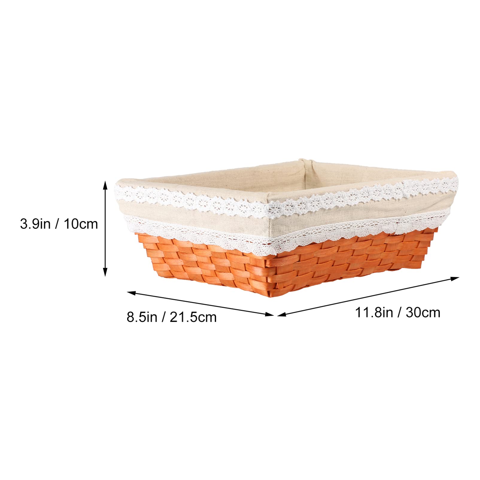 PRETYZOOM Woven Rattan Storage Basket - Hanging Planter, Bread Proofing Bowl, Toilet Tray & Desktop Organizer with Liner | Perfect for Kitchen, Bathroom & Home Decor