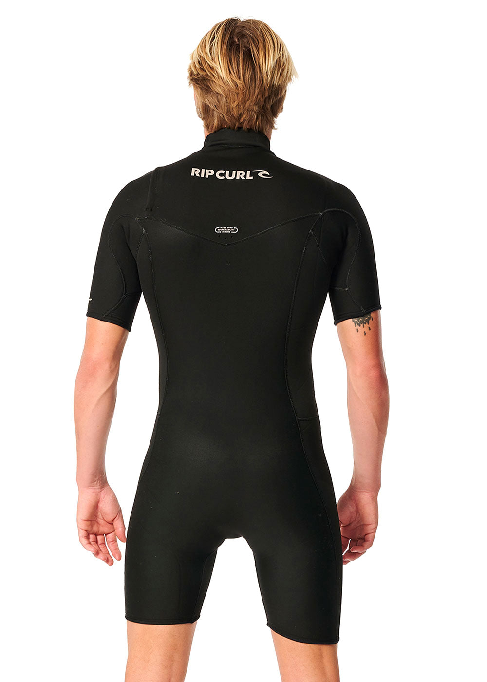 Rip Curl Men's Dawn Patrol Yulex 2mm GBS Chest Zip Spring Wetsuit for Surfing, Swimming & Water Sports | Eco-Friendly Yulex Material