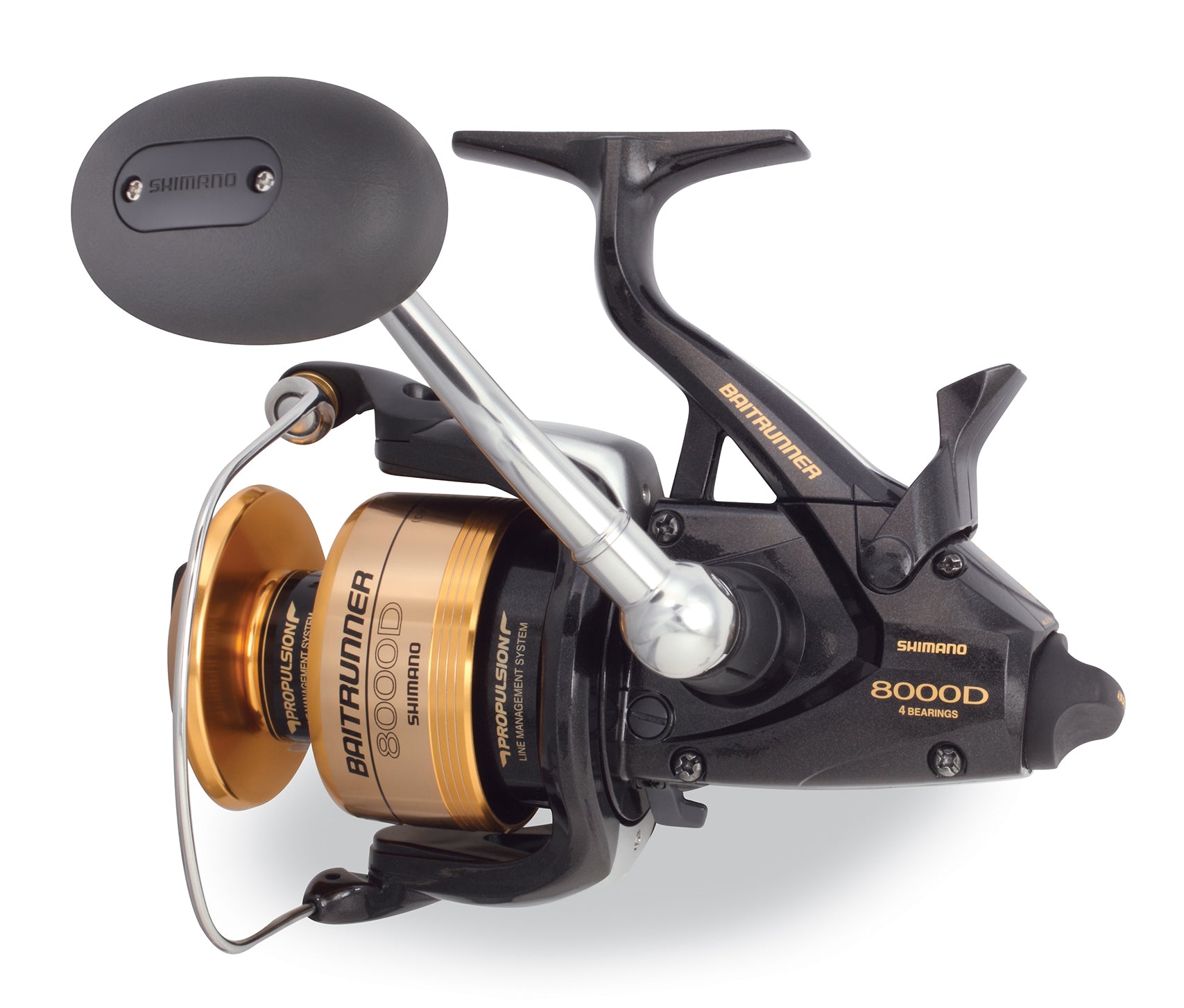 Shimano Baitrunner 8000D Spinning Fishing Reel - Saltwater & Freshwater Baitfeeder Reel with Smooth Drag System - Ideal for Surf Fishing, Pier Fishing & Big Game Angling