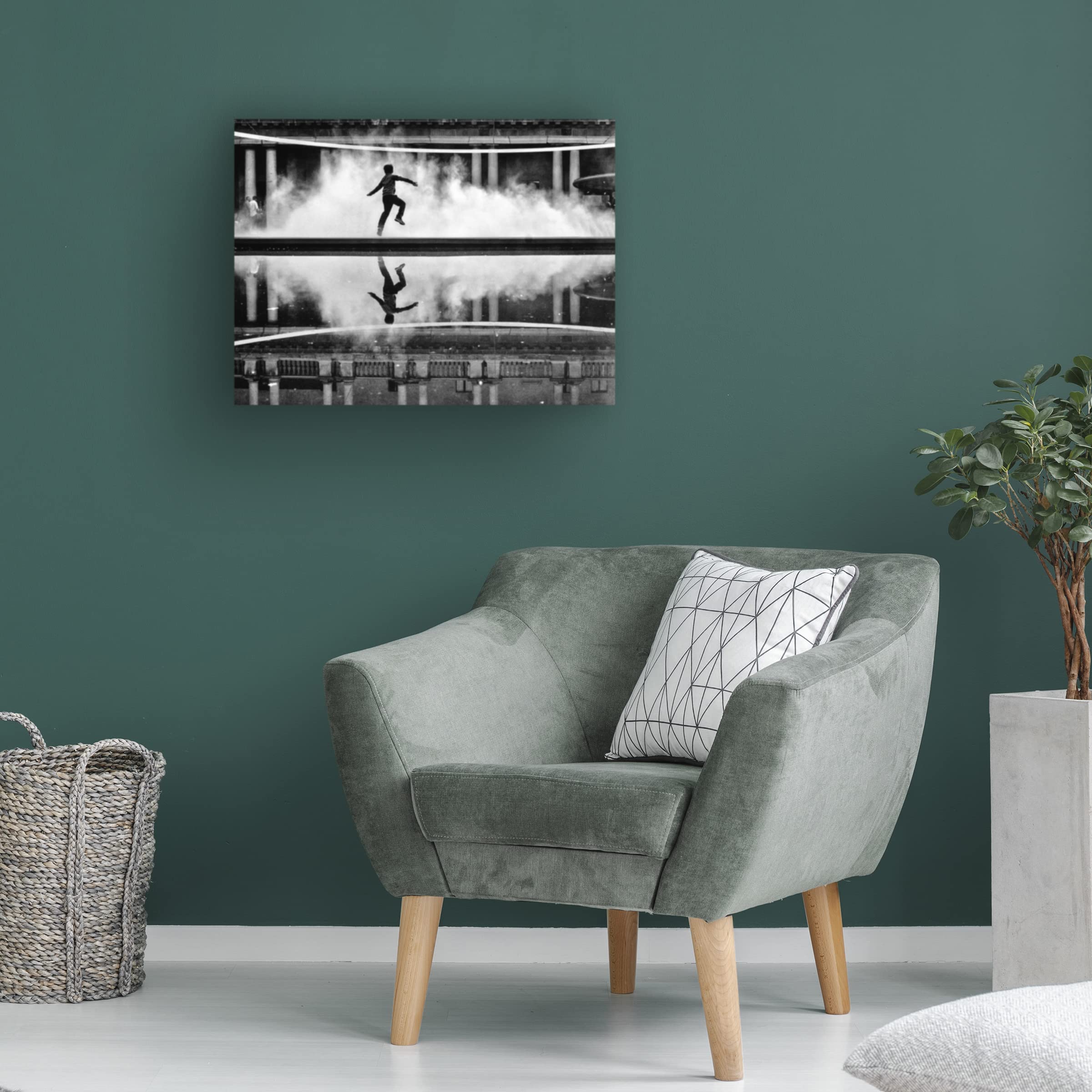 Trademark Fine Art 'Flying Through The Clouds Pt 2' Canvas Wall Art Print by Pristine Clothes - Perfect for Living Room, Bedroom & Office Decor