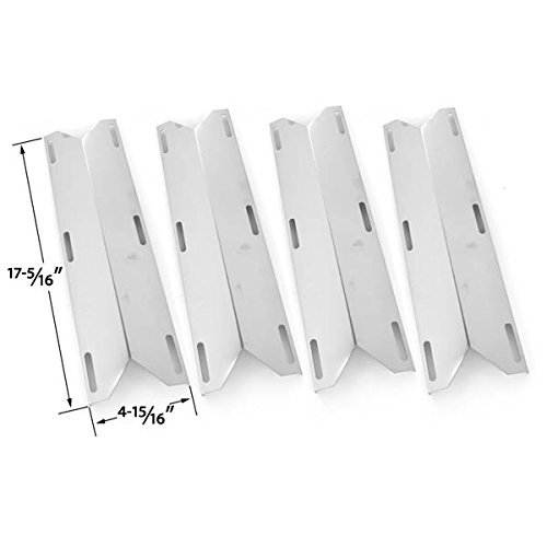 Charmglow 720-0536 BBQ Gas Grill Replacement Parts Kit - 4 Stainless Steel Burners, Heat Plates & Cooking Grates - Perfect for Outdoor Grilling, Backyard BBQs & Patio Parties