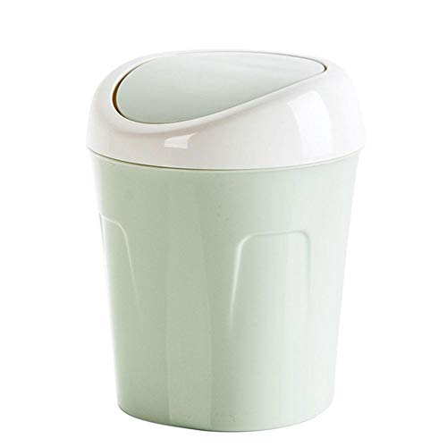 Compact Desktop Shake Lid Trash Can - Small Waste Bin for Living Room, Coffee Table, Office & Bedroom - Perfect for Home, Office & Dorm Room Organization