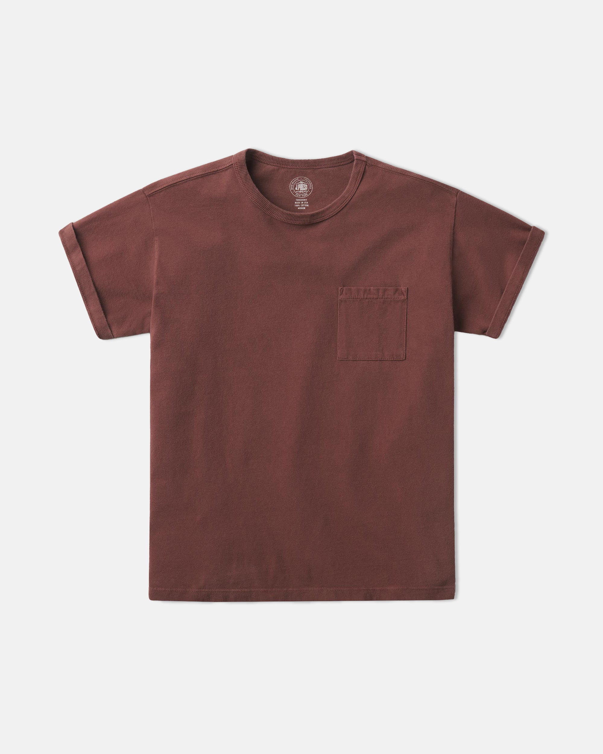 J.PRESS x BUCK MASON Premium Tough Knit Pocket T-Shirt for Men - Comfortable Cotton Blend Tee for Casual Wear, Work & Everyday Outfits