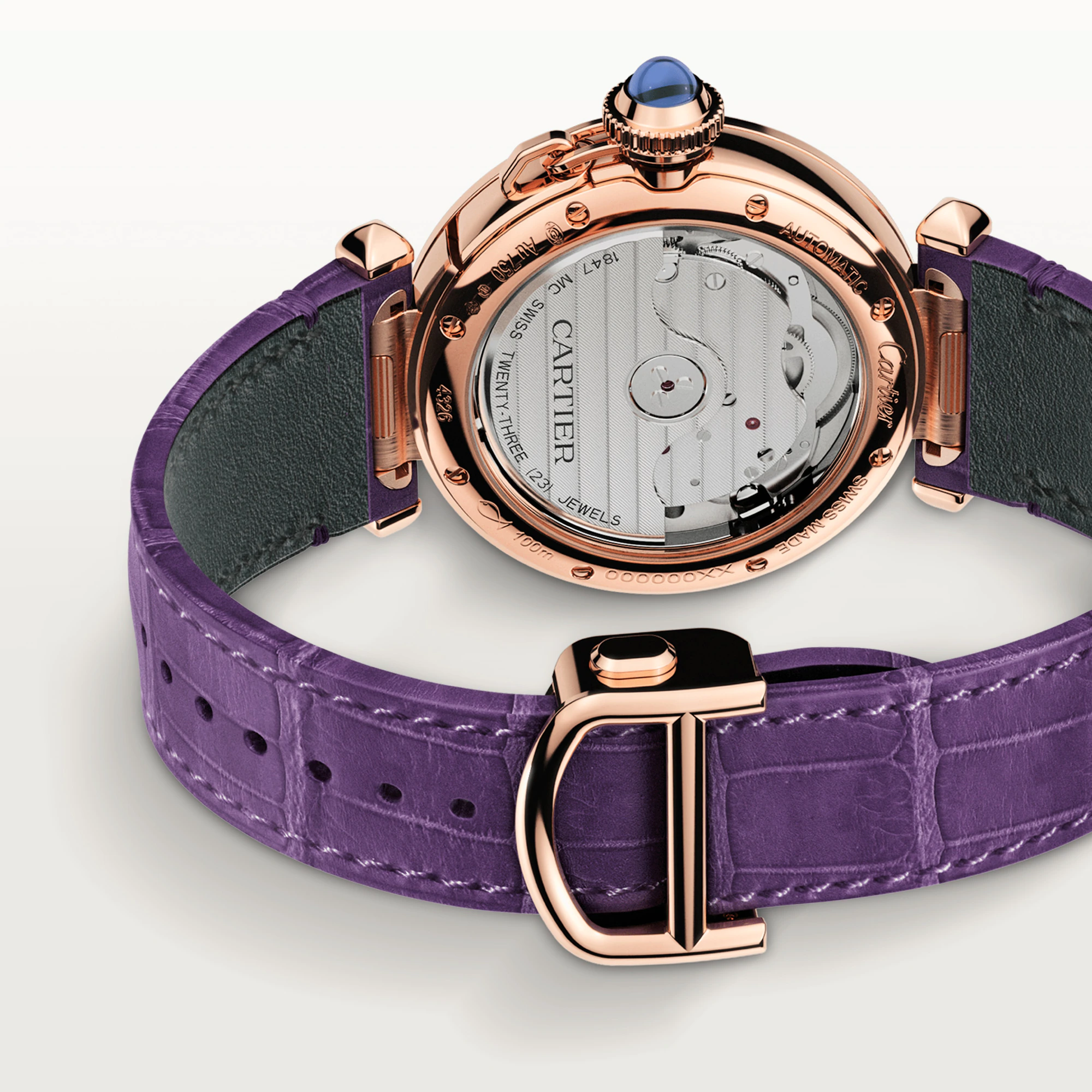 Cartier Pasha 35mm Rose Gold Diamond Ladies Watch - Luxury Women's Wristwatch for Formal Events & Special Occasions