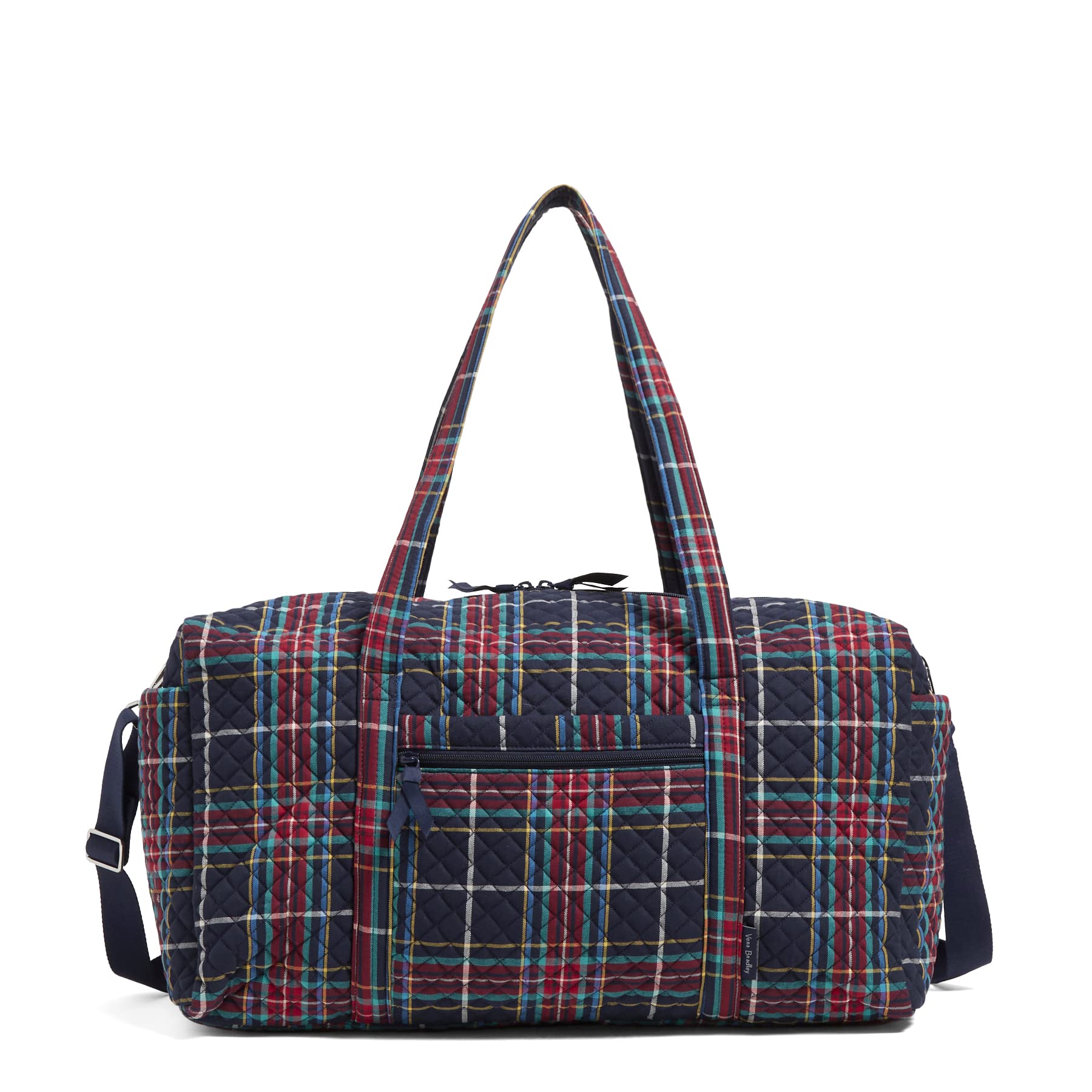 Vera Bradley Women's Large Cotton Travel Duffle Bag - Lightweight Carryall for Weekend Getaways, Gym, Sports & Overnight Trips