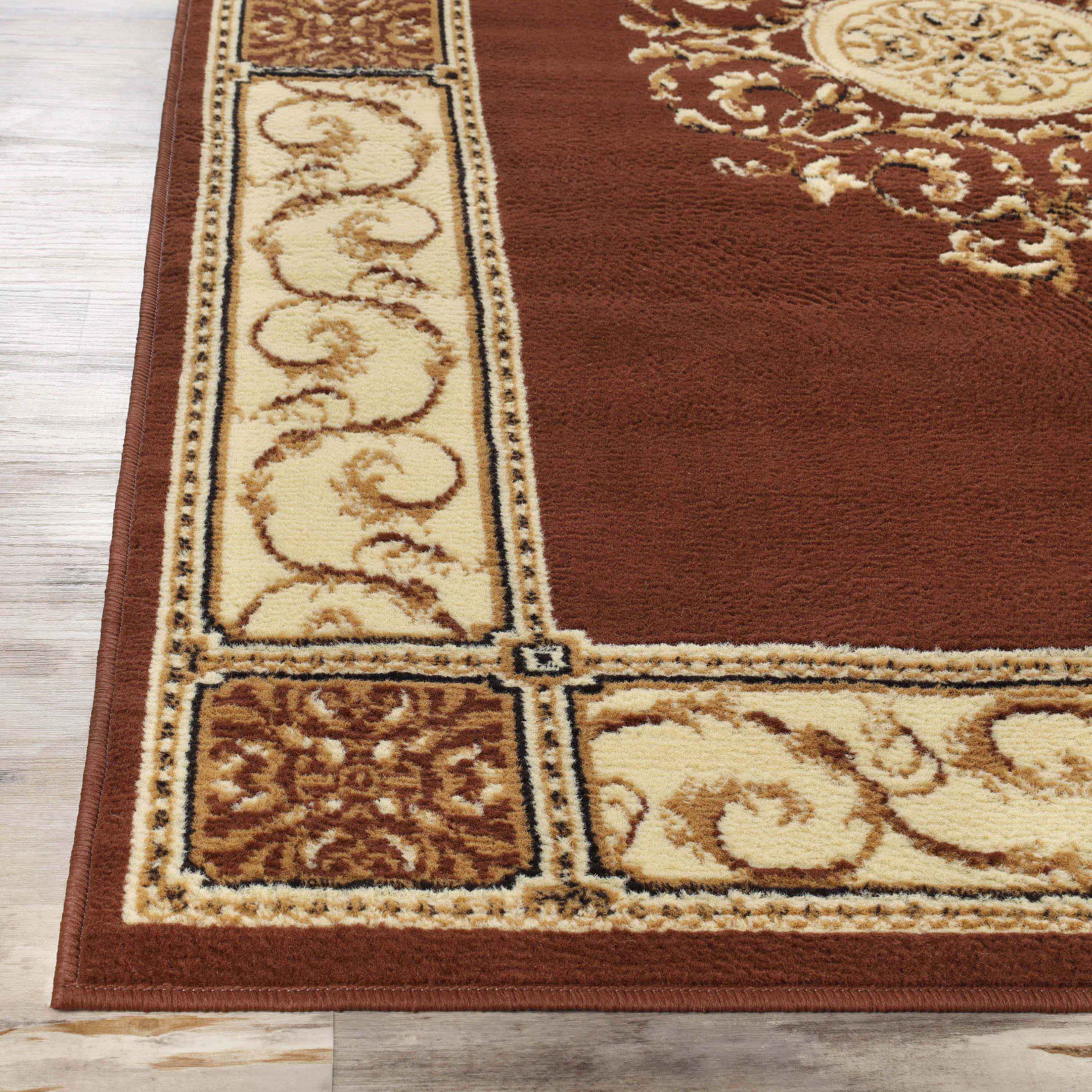 Large Medallion Modern Bohemian Indoor Area Rug or Runner - Perfect for Living Room, Bedroom, and Hallway Decor