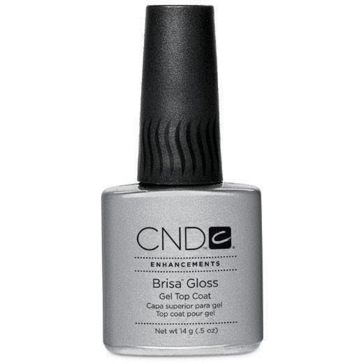 CND Brisa Gloss Clear Top Coat 0.5 oz - Long-Lasting Nail Polish Seal & Shine - Perfect for Gel Manicures & Nail Art Protection