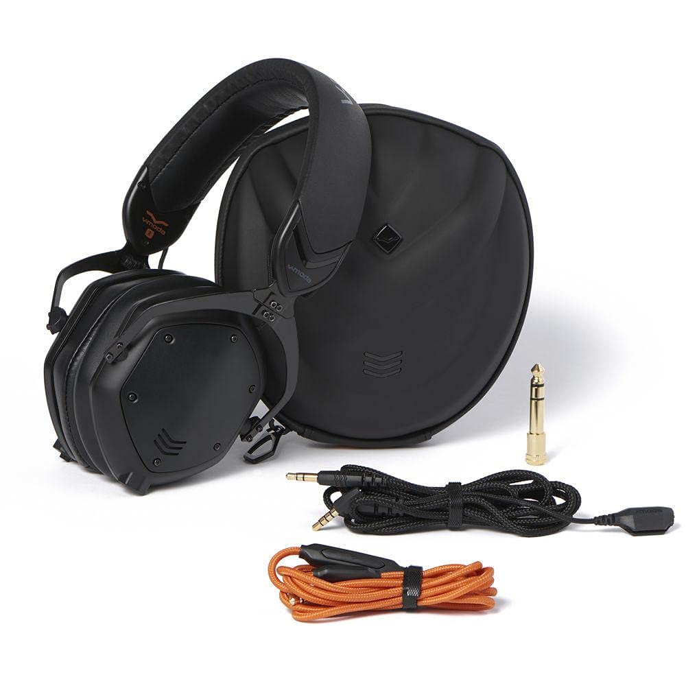 V-MODA Crossfade M-100 Master Hi-Res Over-Ear Headphones with Speakeasy DAC/AMP Lightning Cable - Premium Audiophile Bundle for Studio Recording, Gaming & Travel (Compatible with iPhone/iPad)