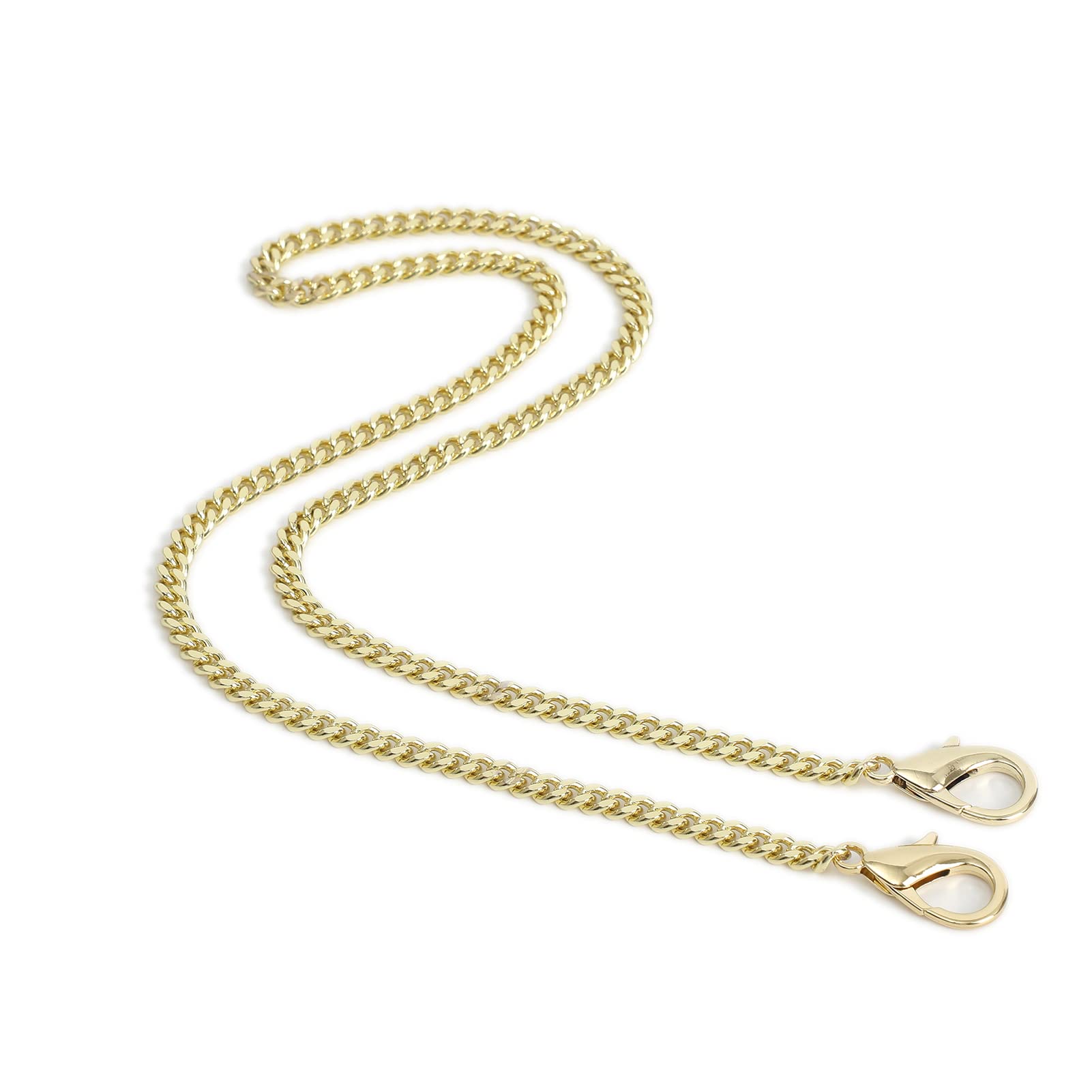 Mini Crossbody Purse Strap Replacement - 26 Inch Light Gold Chain Shoulder Bag Strap with Charms | Perfect for Handbags, Clutches & Evening Bags Accessories