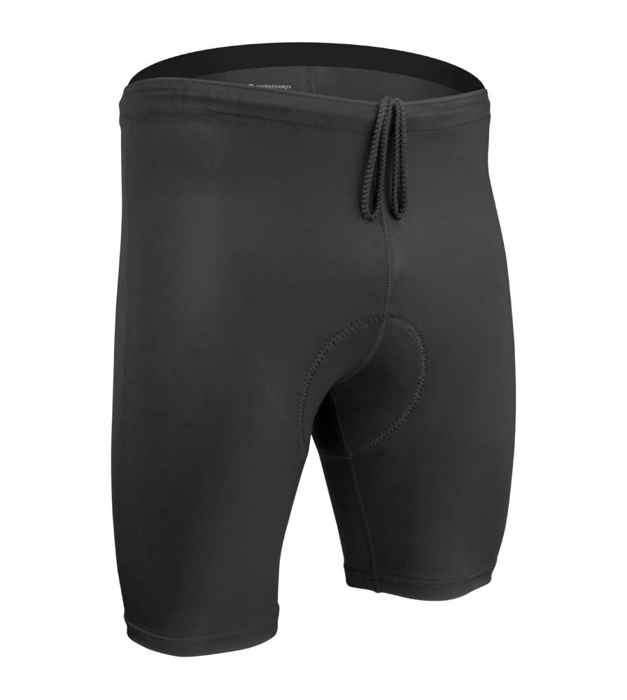 Men's USA Classic Triathlon Shorts with Thin Quick-Dry Padding - High Performance Swim Bike Run Shorts - Made in USA - Perfect for Triathlons, Cycling & Gym Workouts