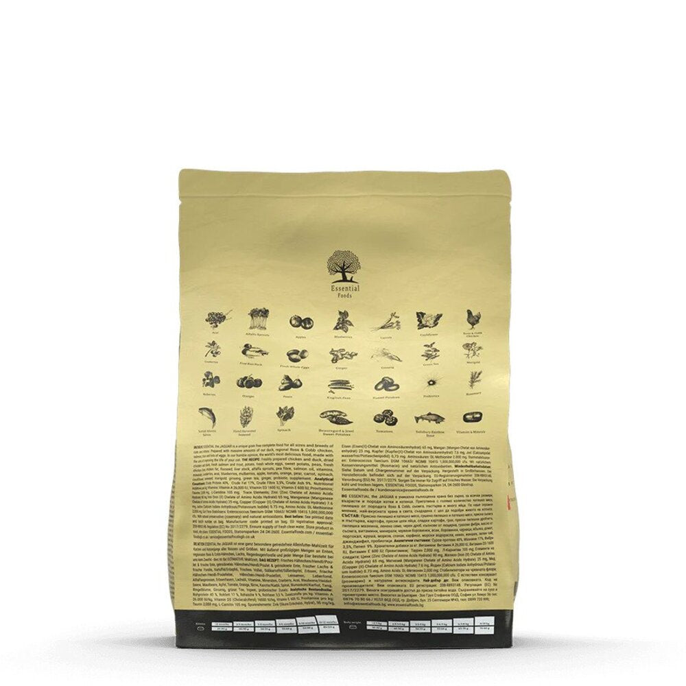 Premium Jaguar Cat Dry Food - High Protein Grain-Free Formula for Adult Cats - Ideal for Indoor & Outdoor Felines - Perfect for Daily Meals & Training Treats