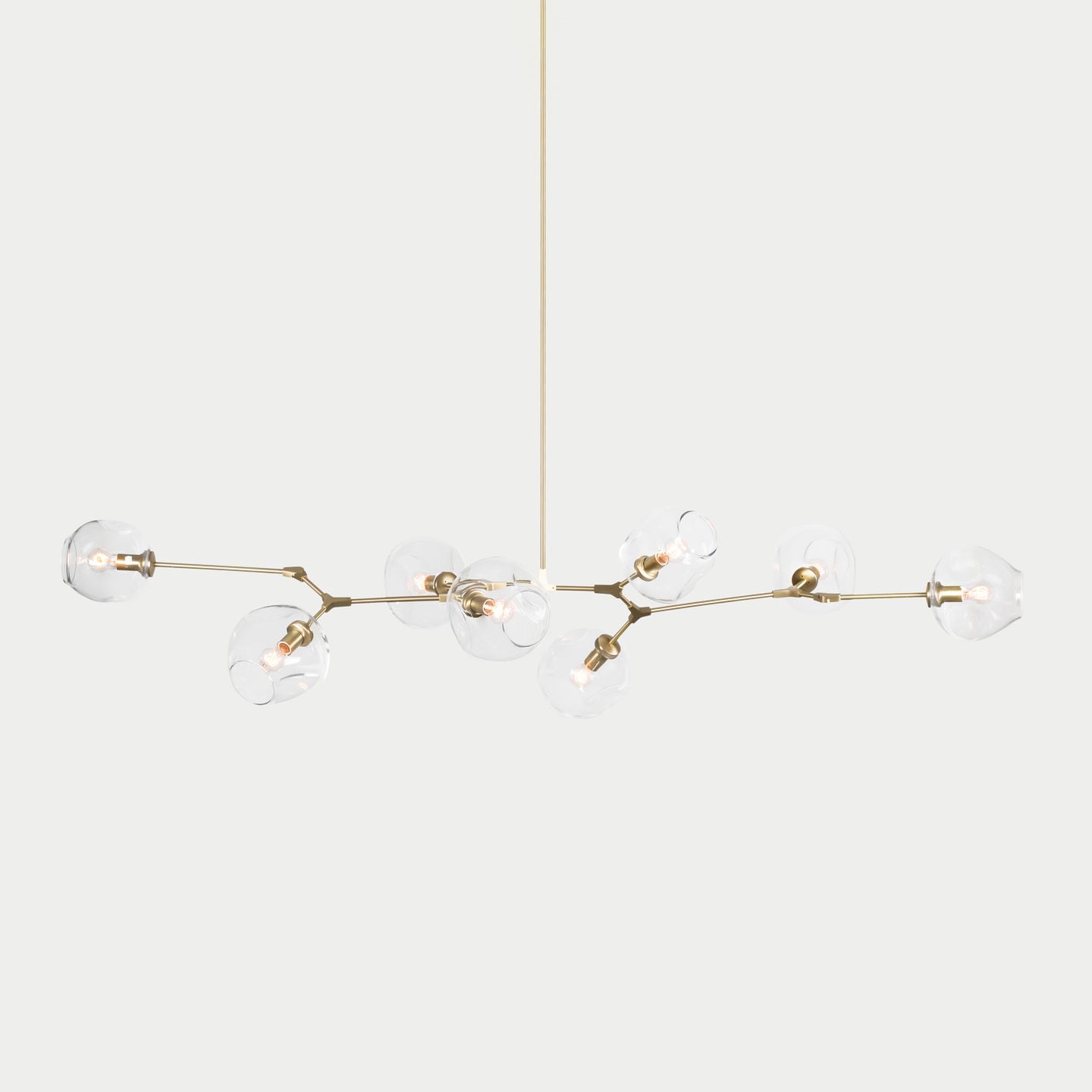 Modern Bifurcation Bubble Chandeliers - Elegant Crystal Glass Ceiling Light Fixture for Dining Room, Living Room & Bedroom Decor
