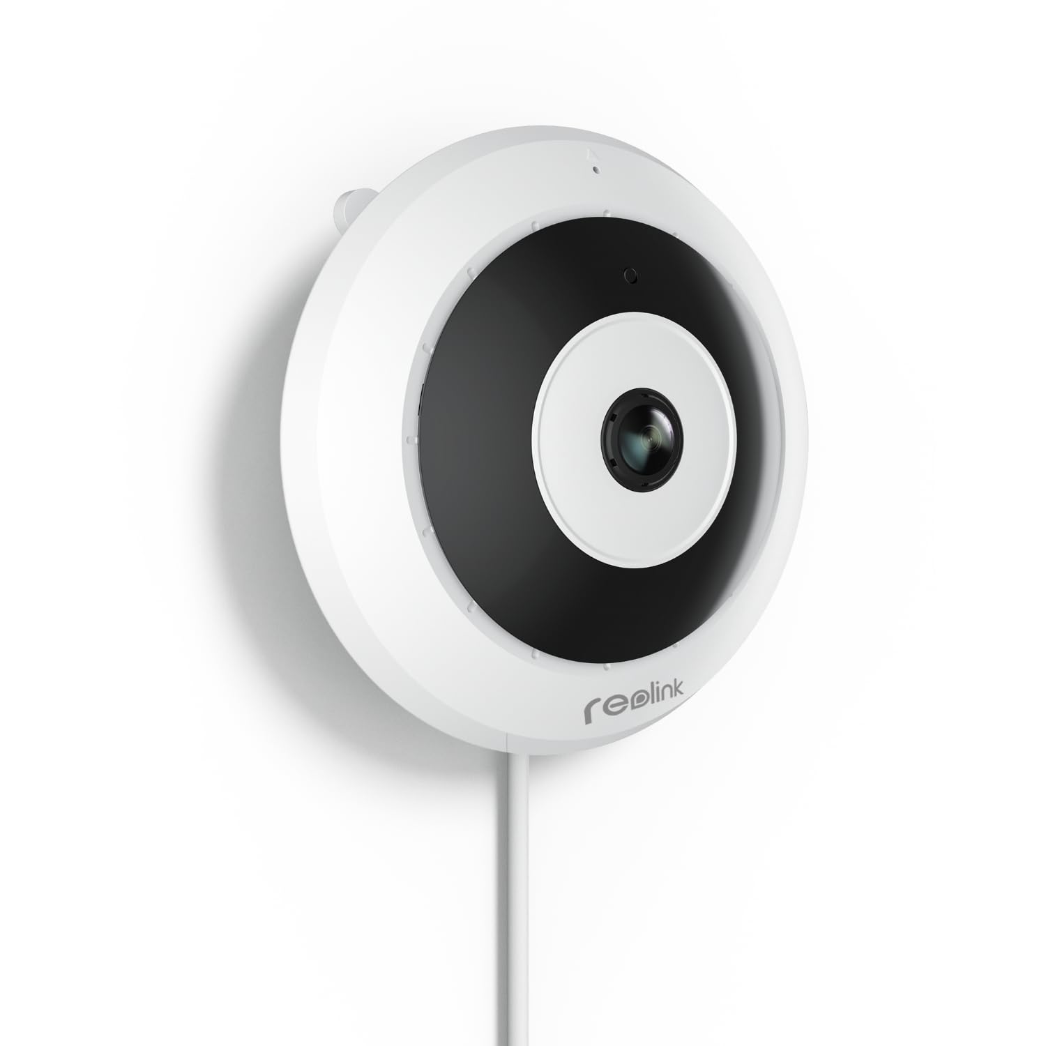 Reolink FE-P-W 6MP HD PoE IP Fisheye Security Camera - 360° View, Smart Human Detection, Two-Way Audio, Ceiling/Wall/Desk Mount - Ideal for Home & Office Surveillance, Baby Monitoring & Pet Watching