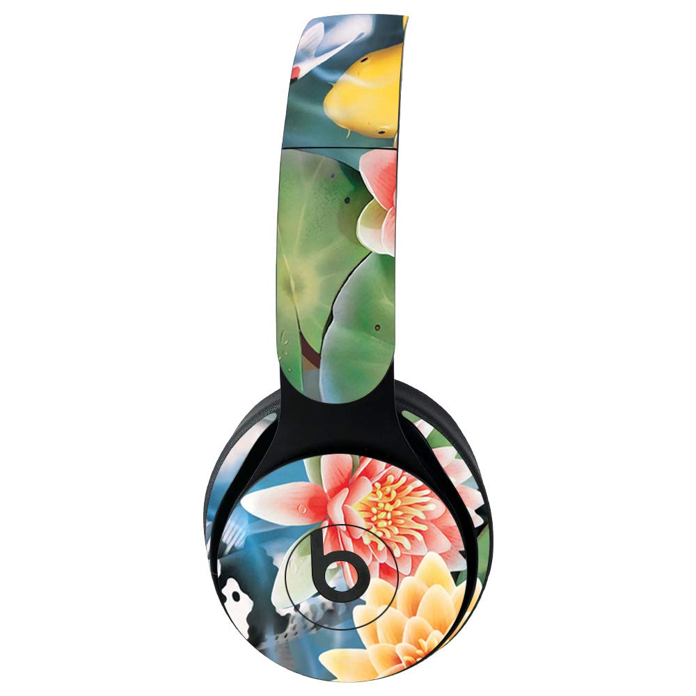 MightySkins Vinyl Decal Wrap Cover for Beats Solo Pro Wireless Headphones - Koi Pond Design | Protective & Durable Skin | Easy to Apply & Remove | Made in USA | Perfect for Gym, Travel & Daily Use