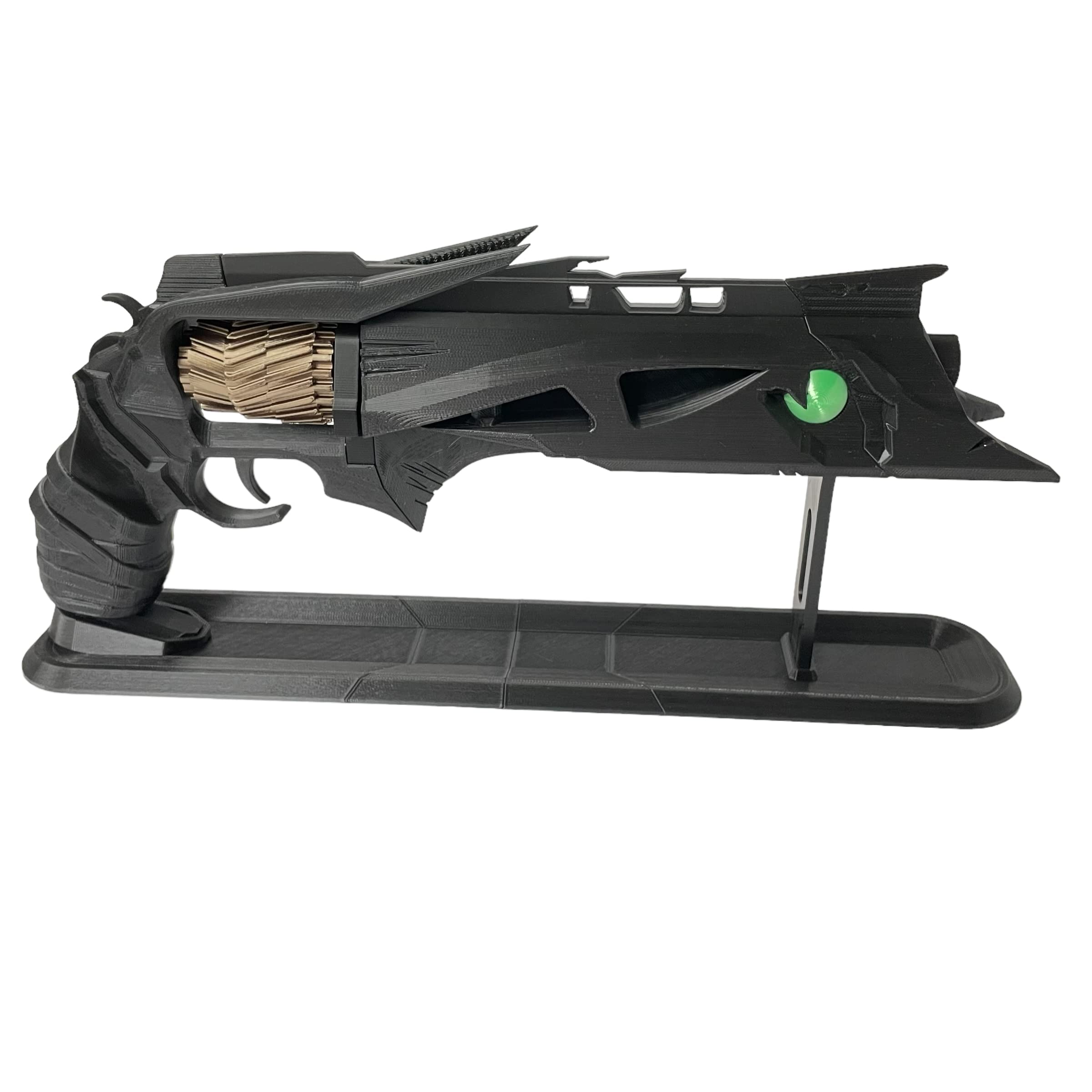 Thorn Hand Cannon Replica - Fully Assembled with Display Stand | Perfect for Cosplay, Gaming Collectibles & Home Decor