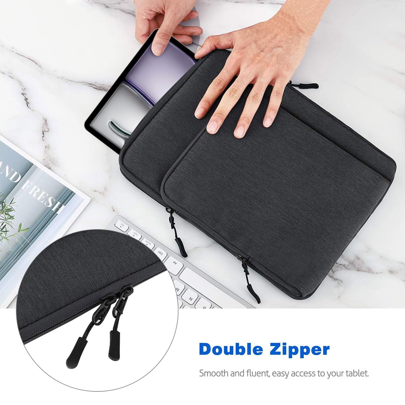 13-13.3 Inch Tablet Sleeve Case Shoulder Bag - Compatible with iPad Pro 13