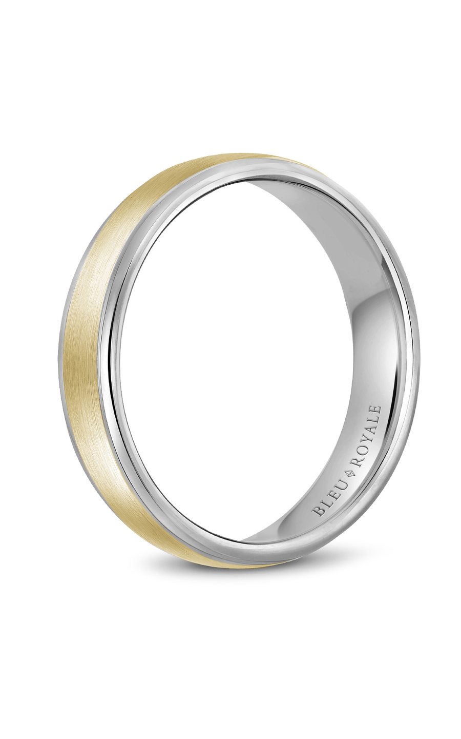 Bleu Royale Men's Wedding Band RYL 058YW55 - 14K Yellow Gold Classic Ring for Grooms & Engagement - Perfect for Weddings, Anniversaries & Special Occasions