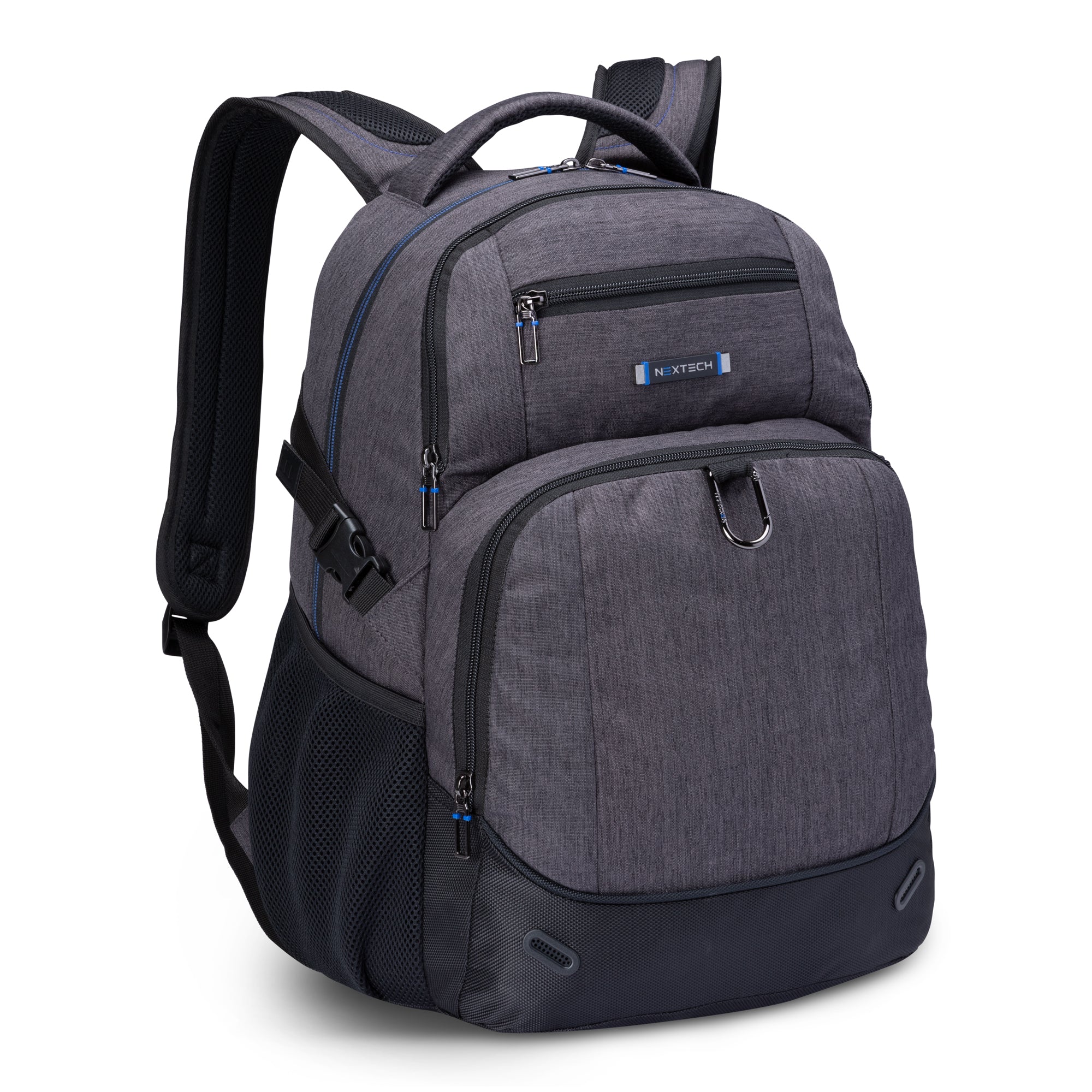 Nextech Professional Business Backpack for Men & Women - Waterproof Laptop Backpack with USB Charging Port - Perfect for Office, Travel, and Commuting