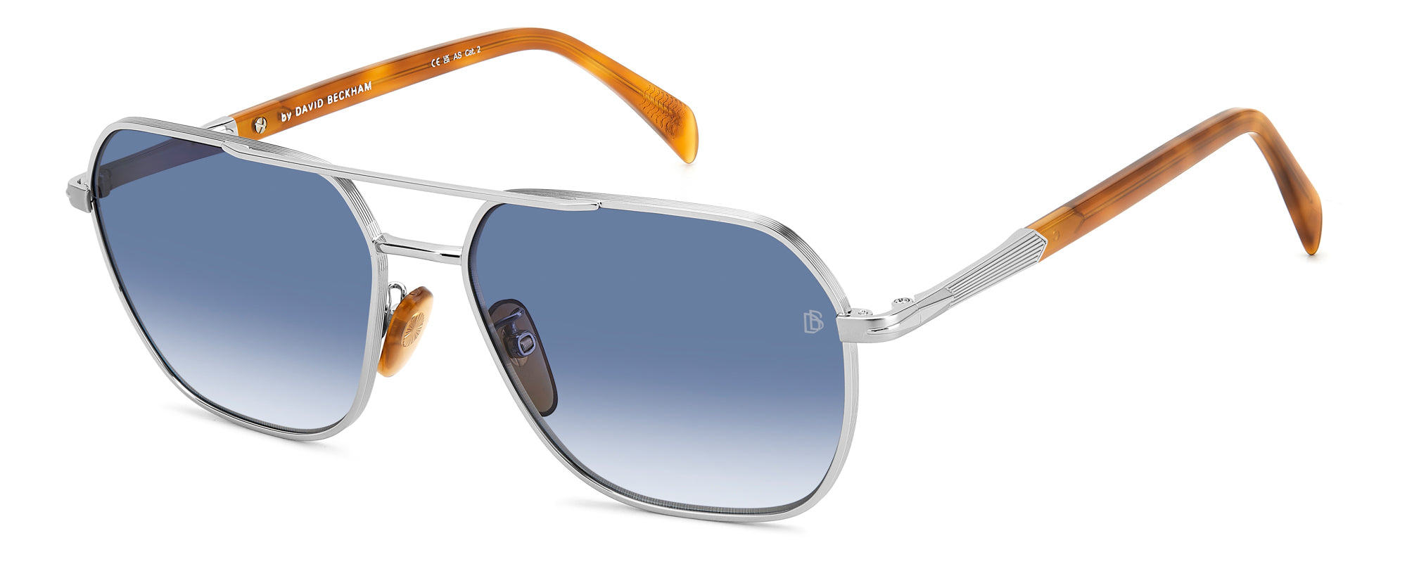 David Beckham DB1128/G/S Men's Sunglasses - Polarized UV Protection Aviator Style for Driving, Outdoor & Fashion