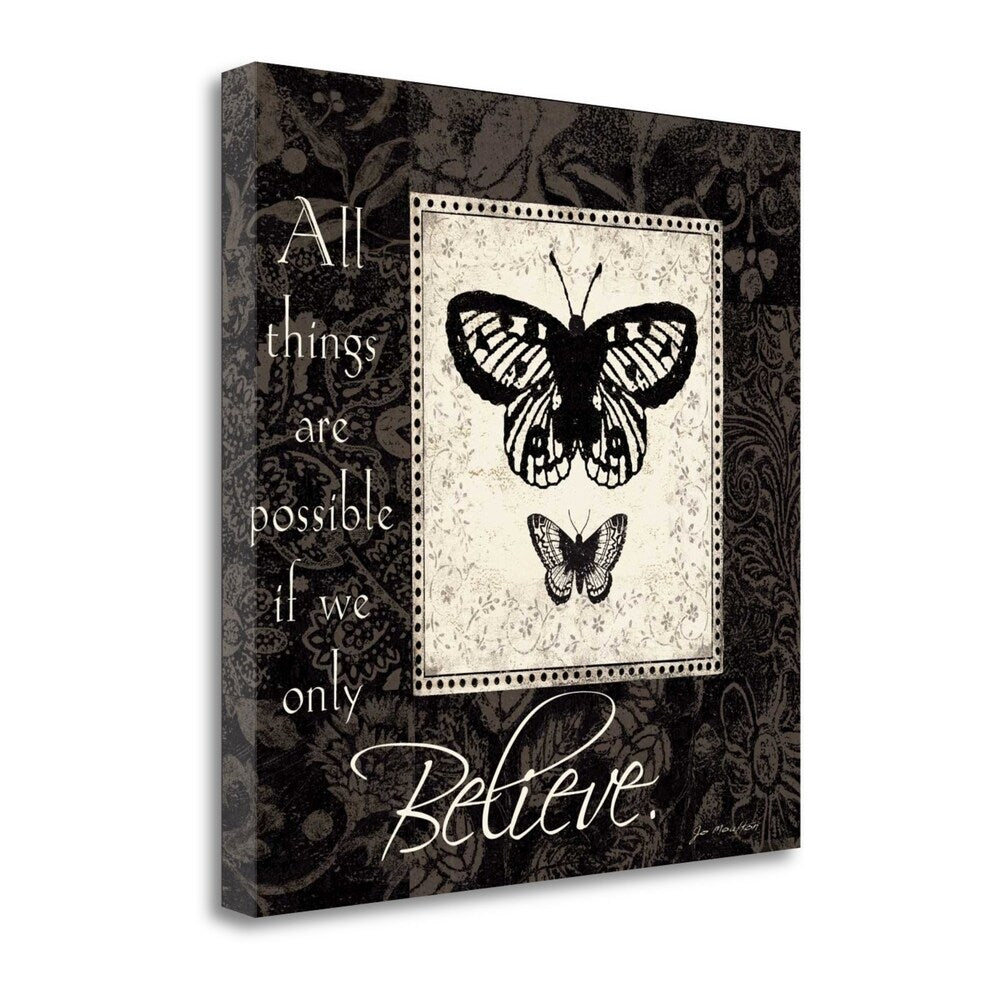Believe By Jo Moulton - Premium Fine Art Giclee Print on Gallery Wrapped Canvas - Ready to Hang Wall Decor for Living Room, Bedroom & Office