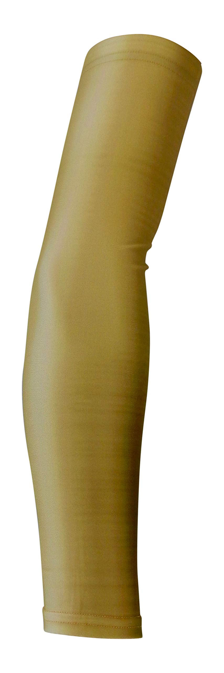 Metallic Gold Arm Sleeves for Sports & Fitness - Breathable UV Protection Sleeves for Men, Women, Youth - Perfect for Running, Basketball, Cycling & Outdoor Activities