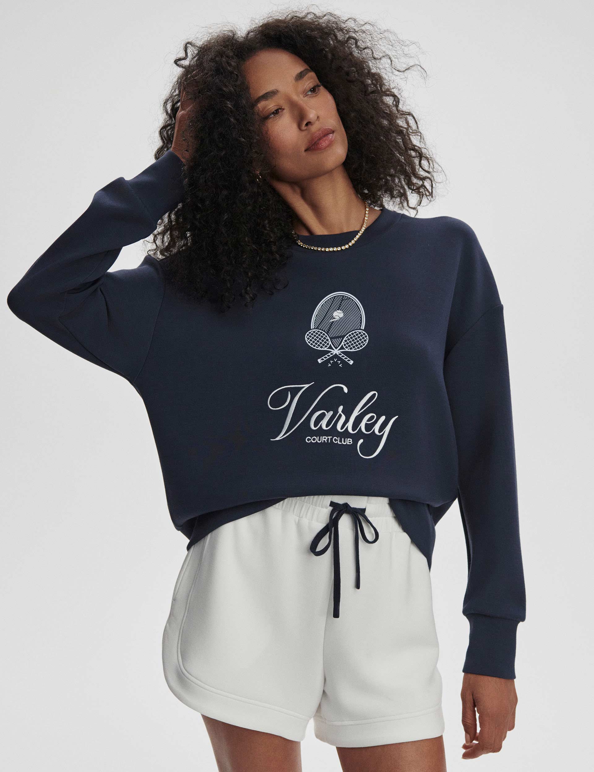 Rasco Namesake Sweatshirt - Navy & White Color Block Pullover for Men & Women | Casual Wear, Gym, Lounge, Street Style Fashion