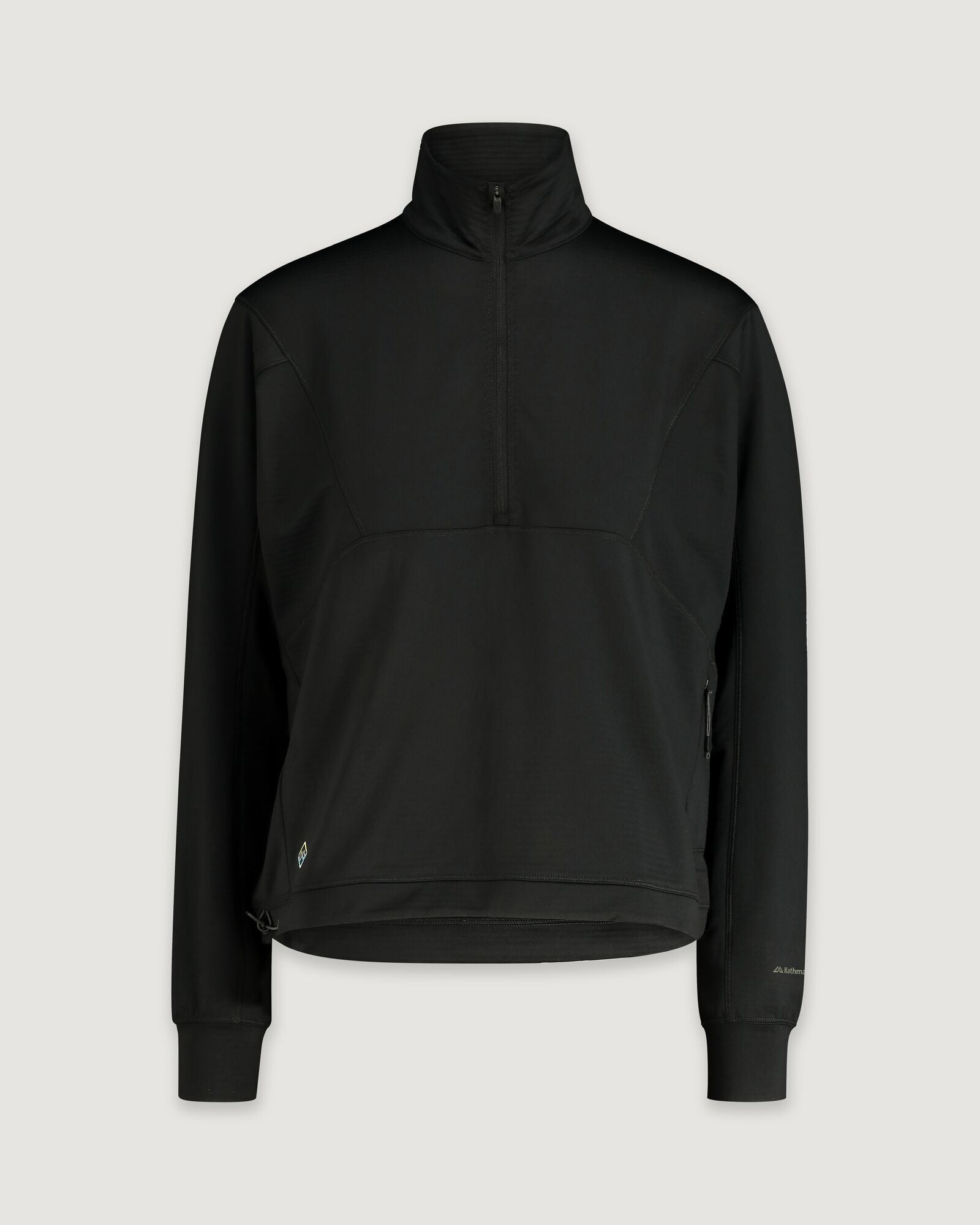WELL.DER.NESS Women's Quarter Zip Pullover Fleece Sweatshirt - Black Stingray Color for Outdoor Activities & Casual Wear
