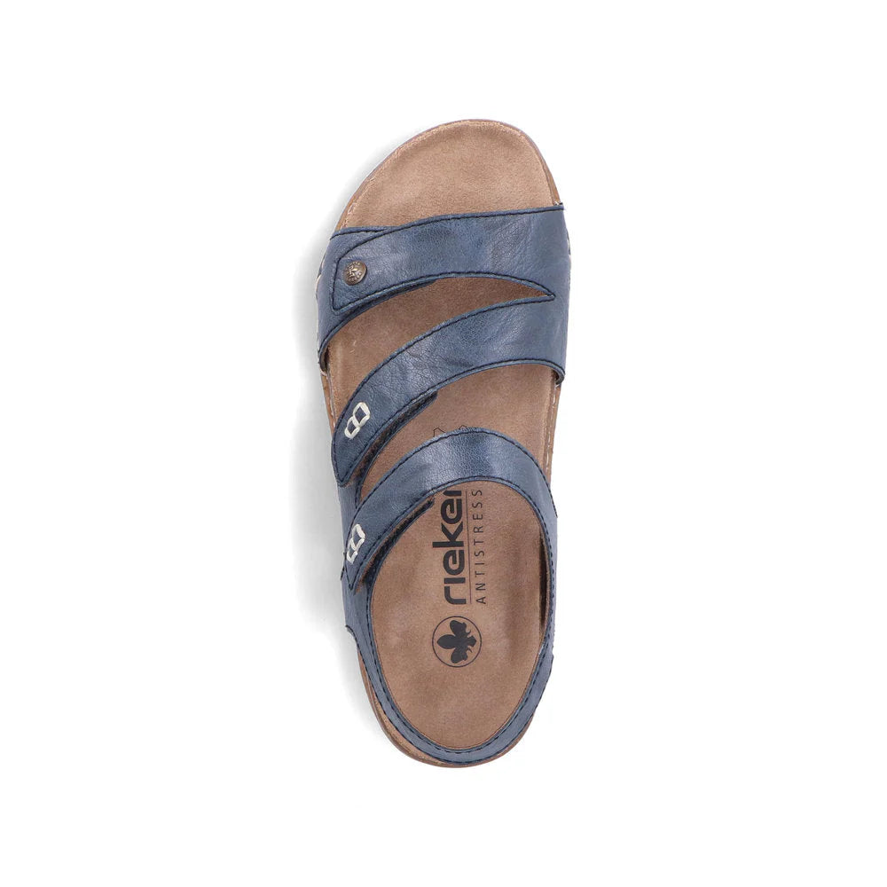 Rieker 61402 Women's Comfortable Blue Casual Shoes for Walking, Work & Everyday Wear