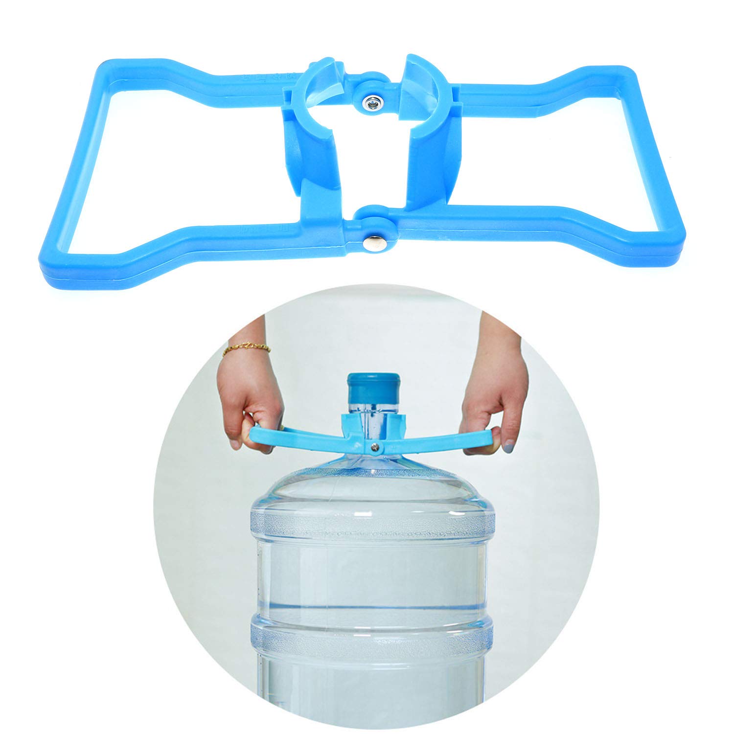 Maxmoral 5 Gallon Water Bottle with Handle - Heavy Duty Non-Slip Carrier for Drinking Water Dispenser | Perfect for Home, Office, Gym & Emergency Water Storage