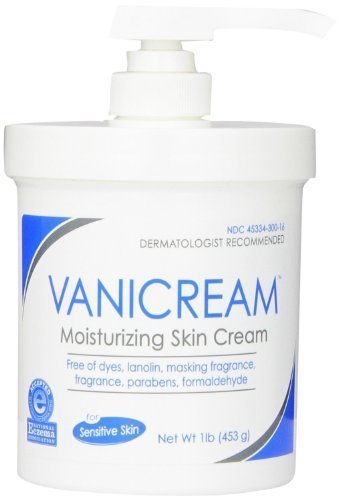 Vanicream Moisturizing Skin Cream with Pump Dispenser - 16 oz Fragrance-Free Moisturizer for Dry, Sensitive Skin | Dermatologist Recommended | Daily Face & Body Hydration for Eczema & Psoriasis Relief