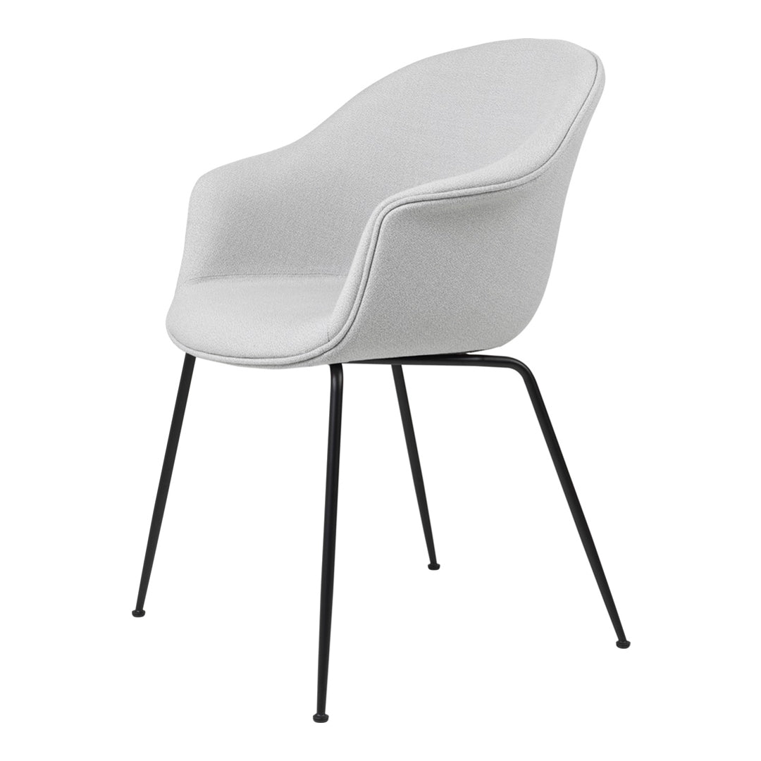 Bat Dining Chair with Conic Base - Fully Upholstered Modern Kitchen Chair for Dining Room, Restaurant & Cafe