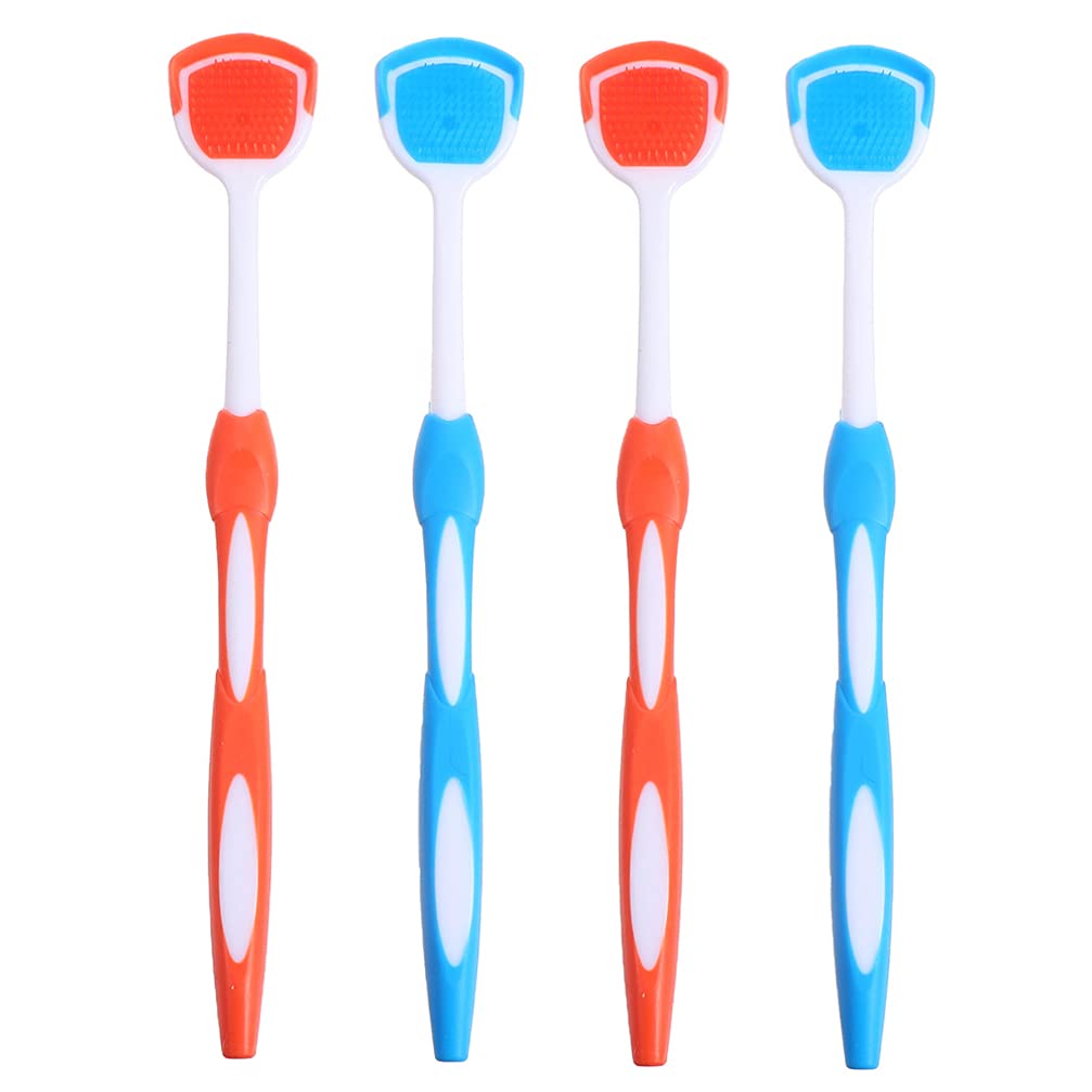 EXCEART Tongue Scraper 4pcs - Reusable Oral Hygiene Cleaner for Fresh Breath
