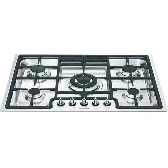 Smeg 72cm Classic Gas Cooktop - Stainless Steel 4 Burner Gas Stove for Modern Kitchen | Perfect for Home Cooking & Entertaining