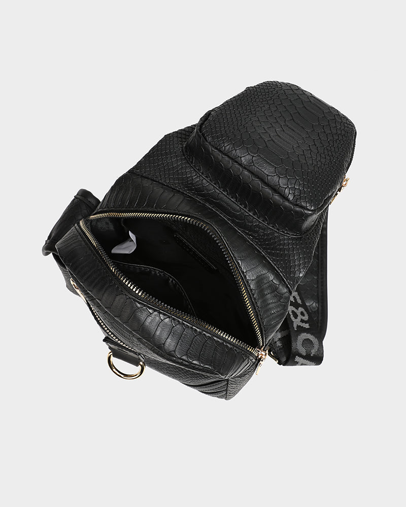 Apollo 1 Tear Drop Crossbody Bag for Women - Stylish Black Leather Shoulder Purse | Perfect for Travel, Shopping & Everyday Use