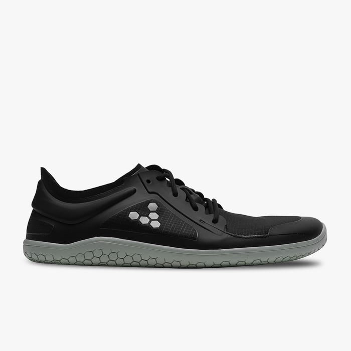 Vivobarefoot Women's Primus Lite III All Weather Minimalist Shoes - Obsidian Black | Barefoot Running, Hiking & Everyday Wear for Natural Movement