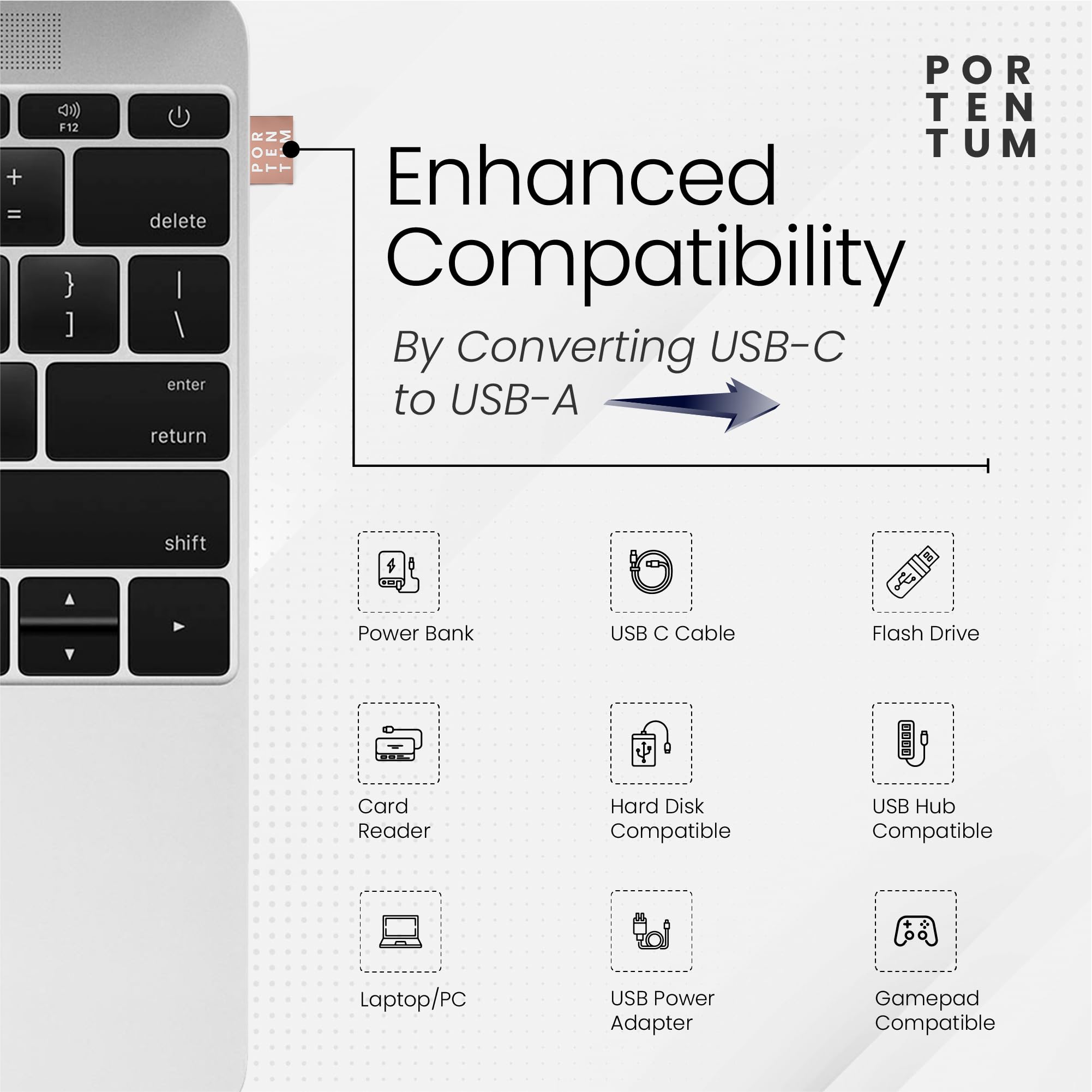 Premium USB C to USB Adapter - 480Mbps High-Speed Data Transfer - Durable Zinc Alloy with Heat Resistance - Rose Gold Finish - Perfect for MacBook, Smartphones & Fast Charging
