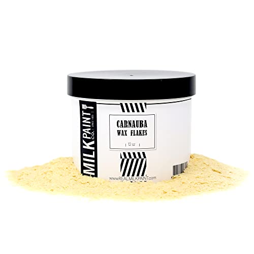 Natural Carnauba Wax Flakes for Wood, Leather & Skin Care - 12 oz | Eco-Friendly Polish & Protectant for Furniture, Cars & Beauty Products